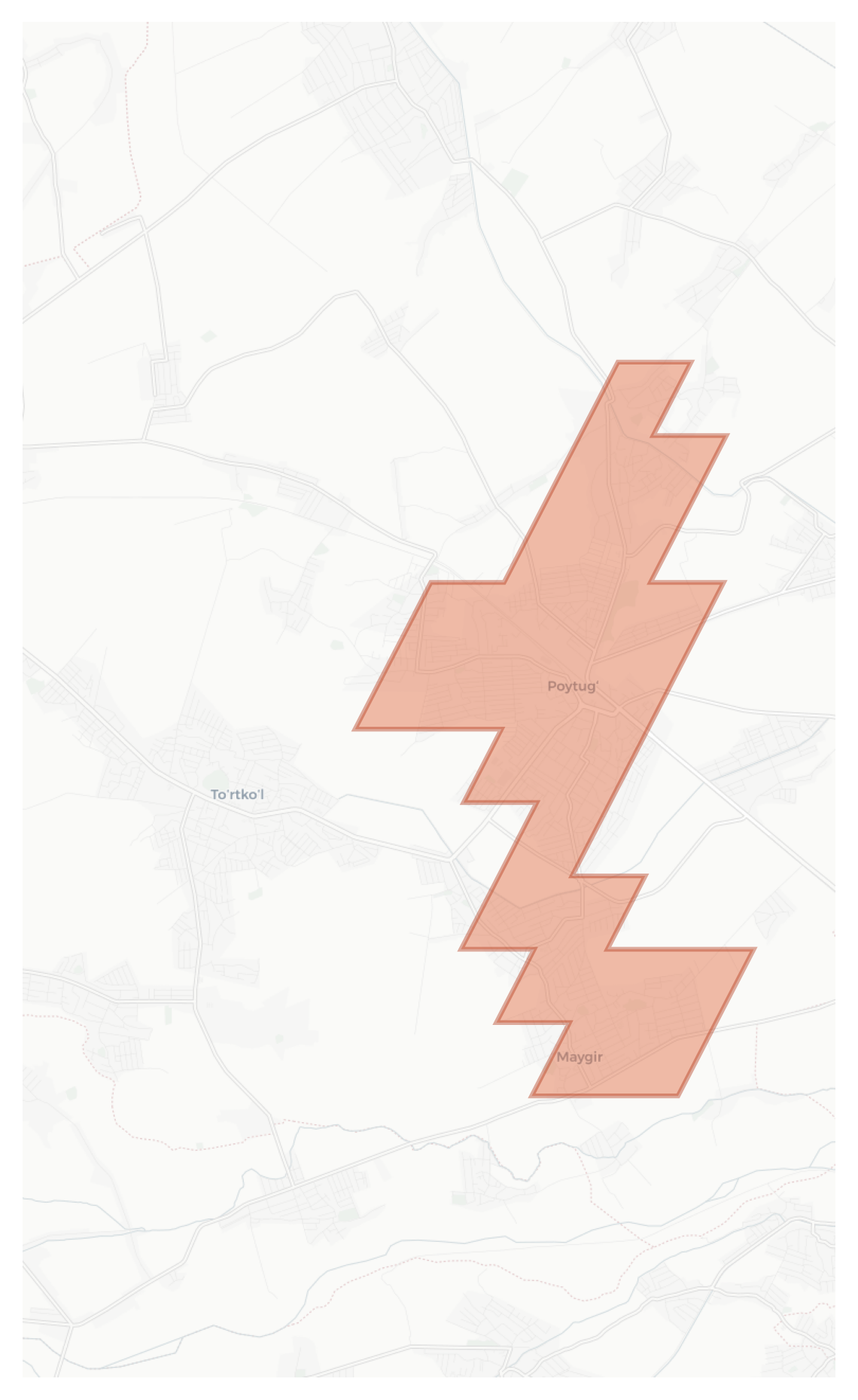 Maygyr geographic map