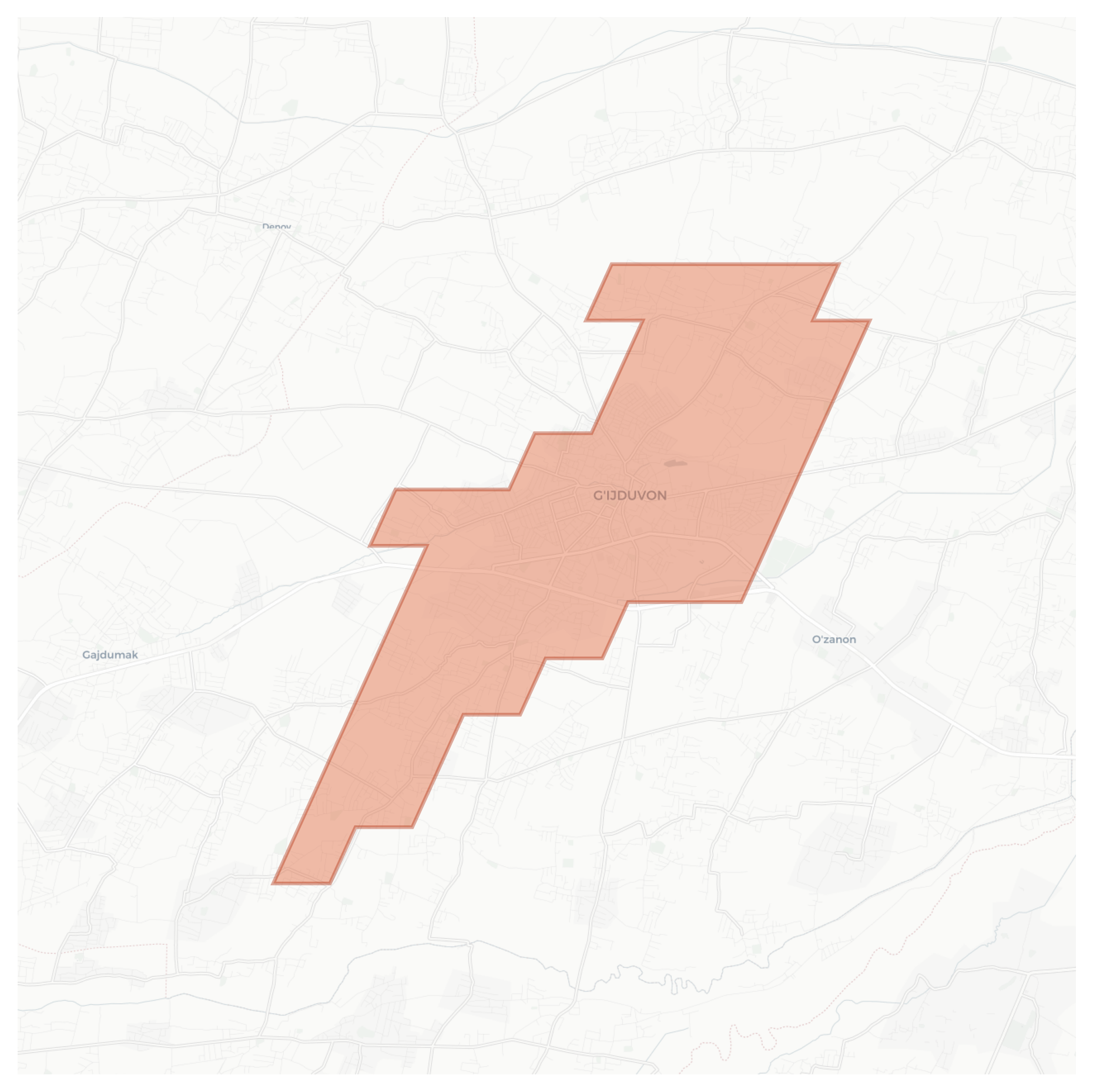 G'ijduvon geographic map