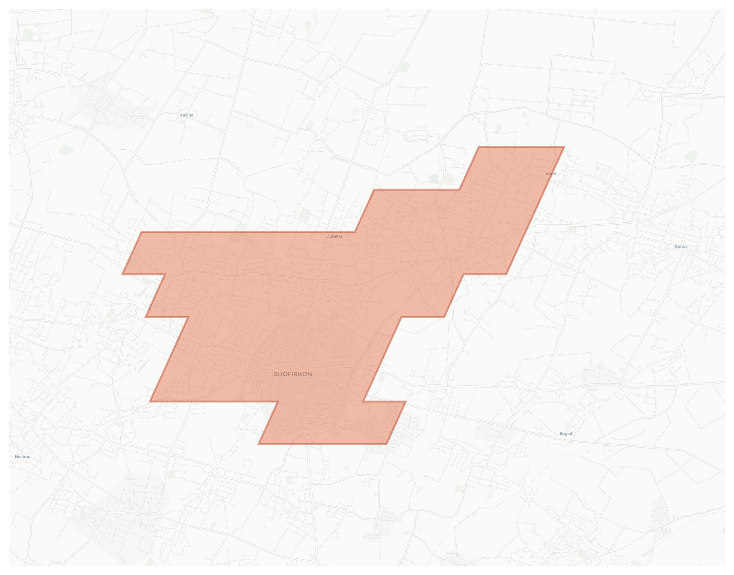 Shofirkon geographic map