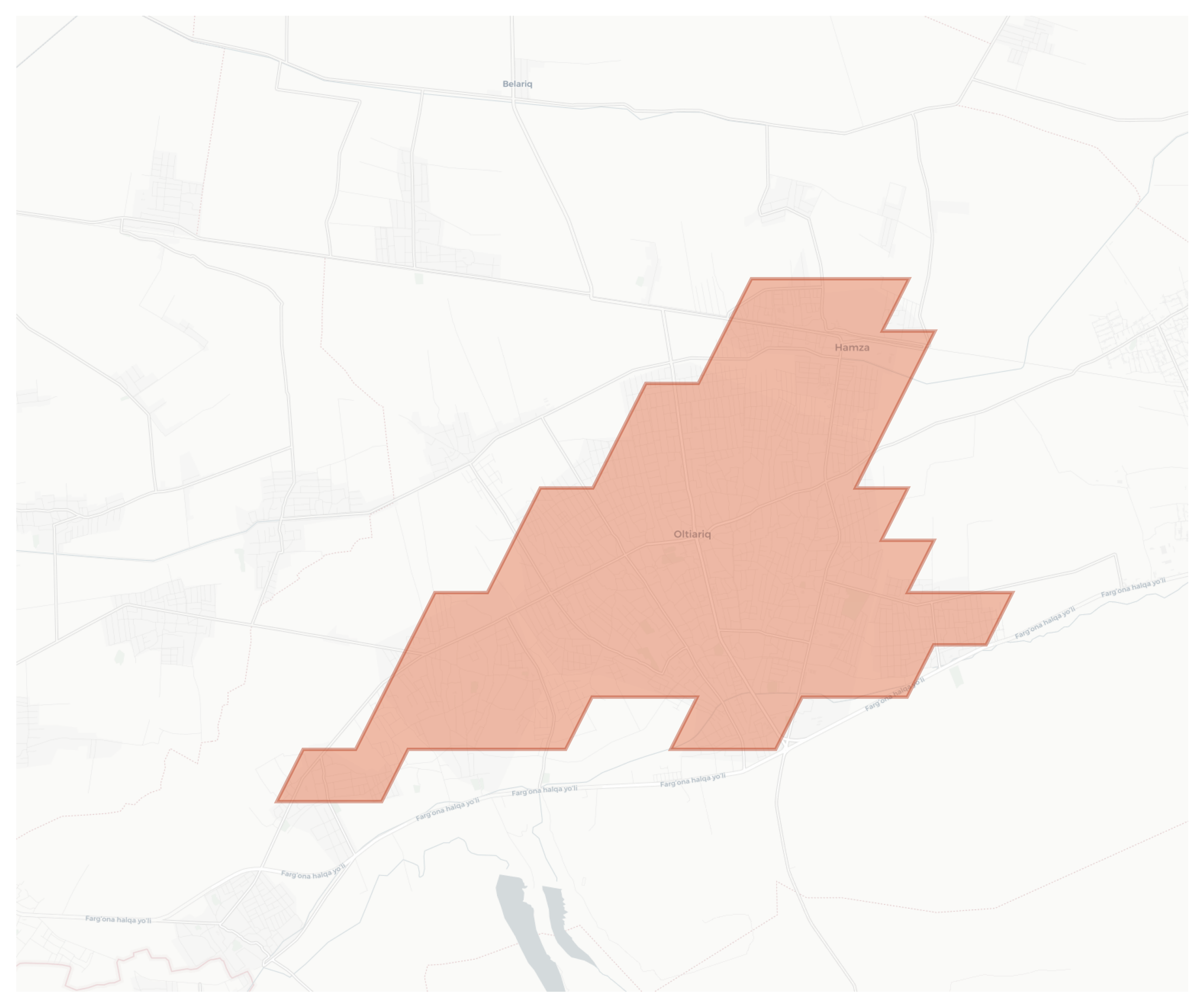 Oltiariq geographic map