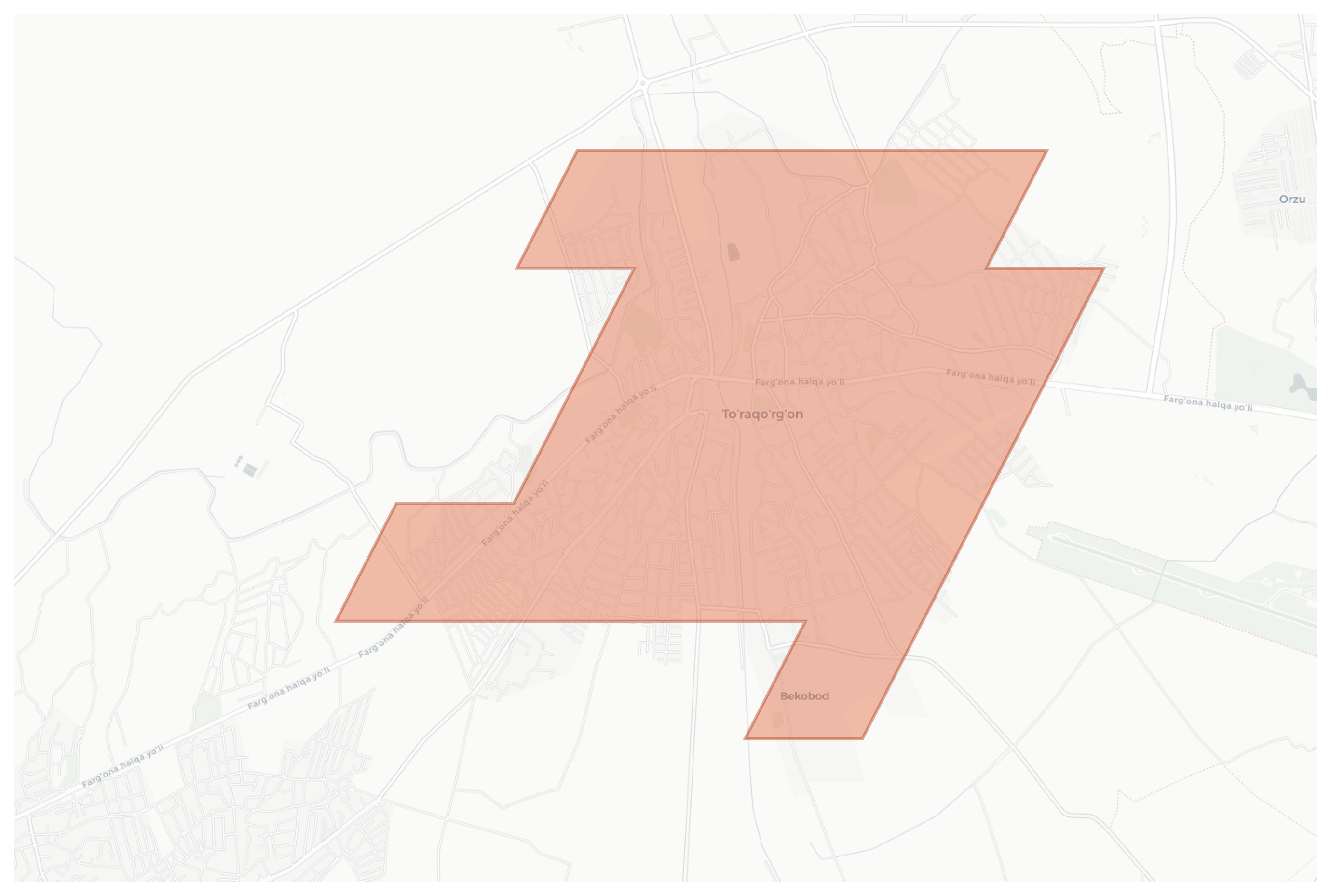 Turakurgan geographic map