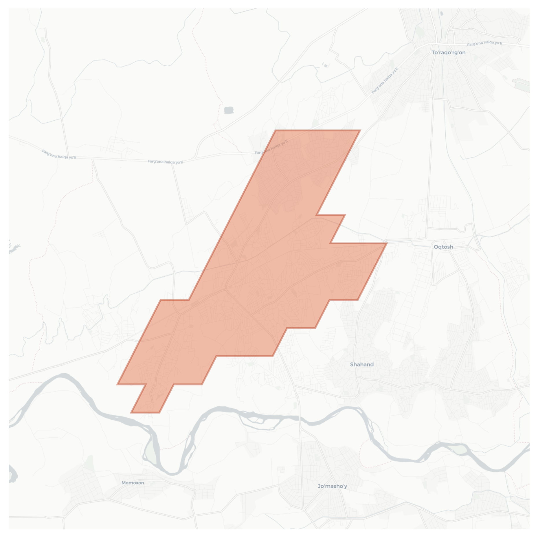 Xo'jand geographic map