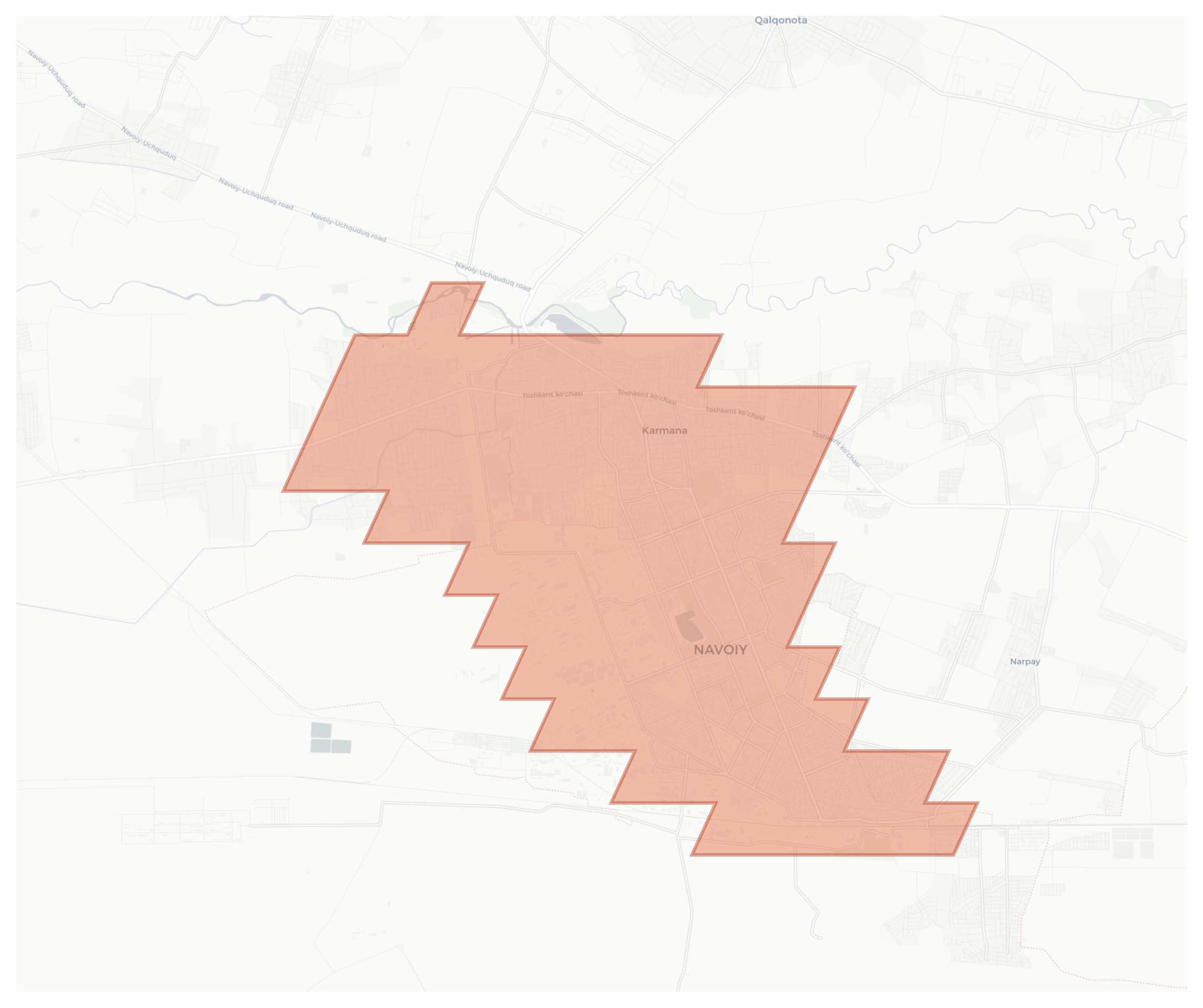 Navoiy geographic map