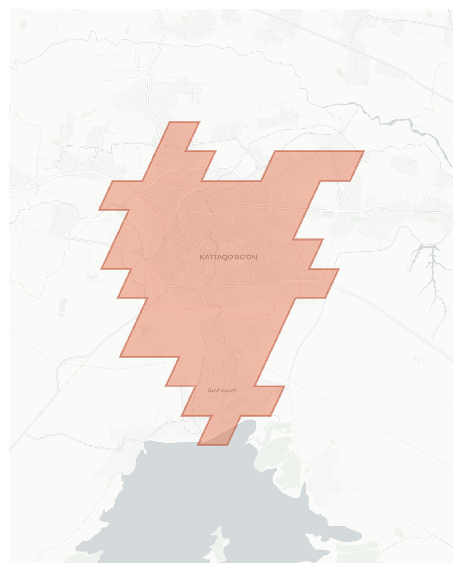 Kattakurgan geographic map