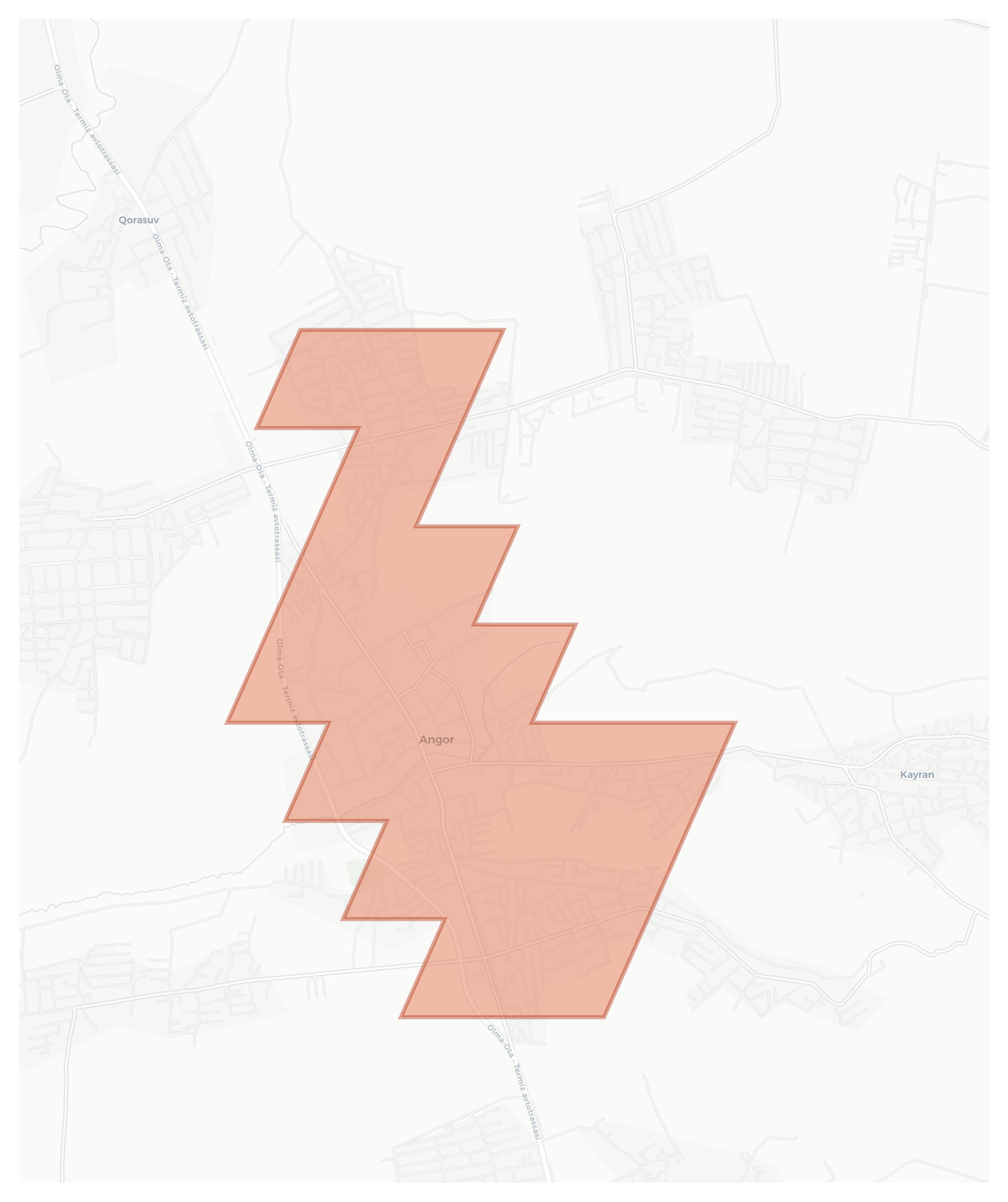 Angor geographic map