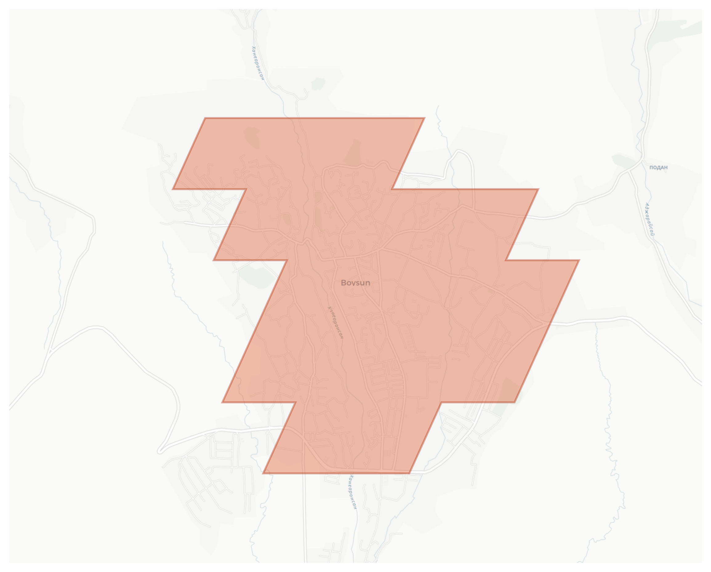 Boysun geographic map