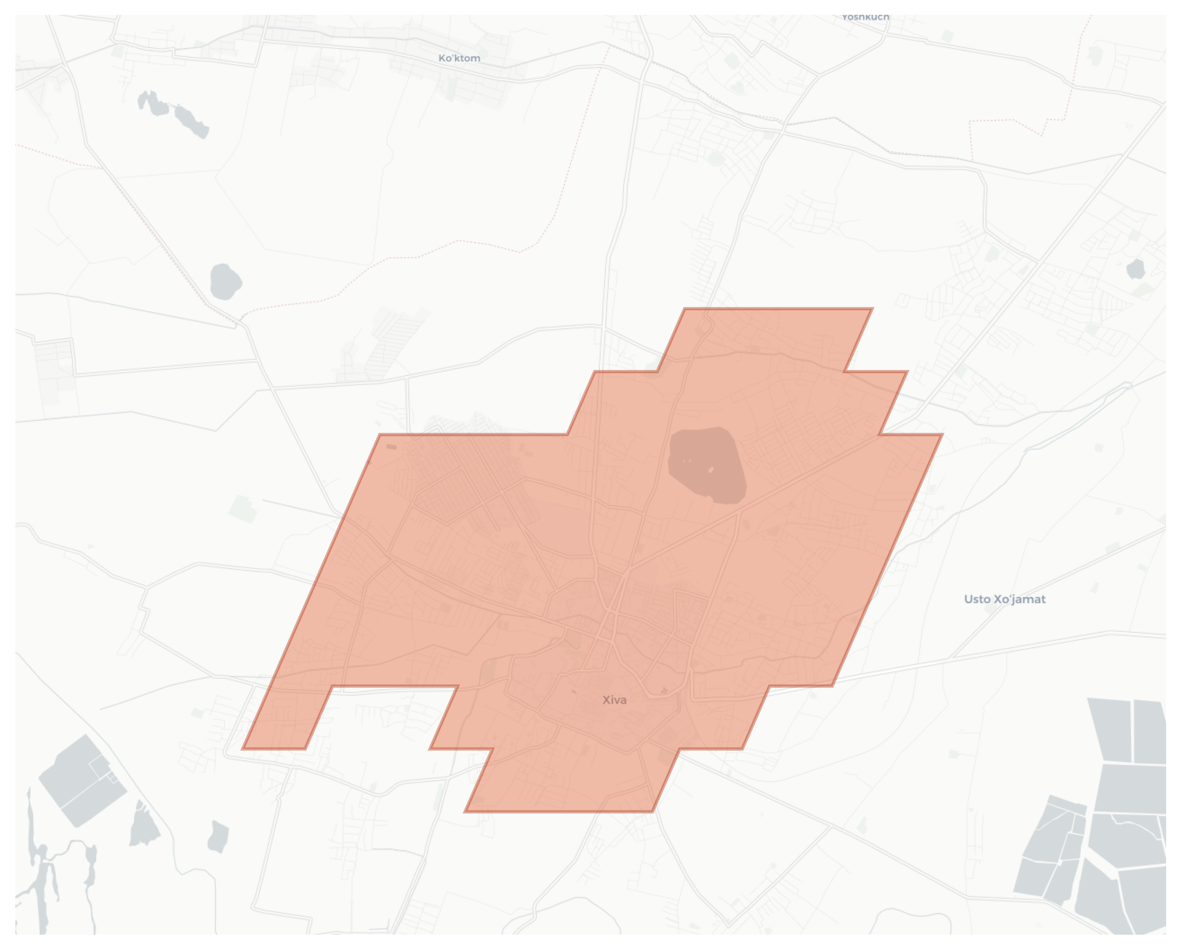 Khiva geographic map