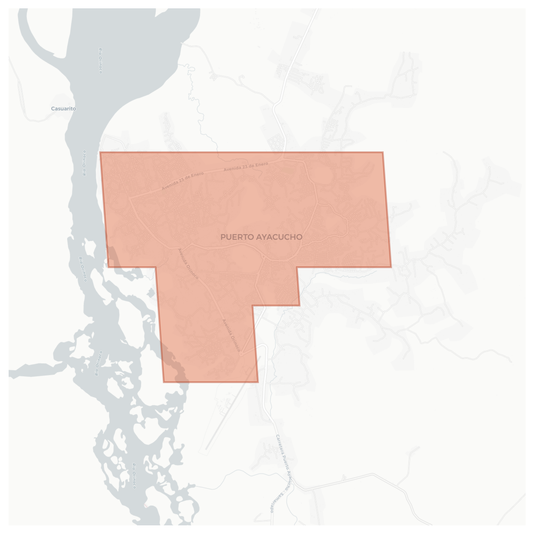 Puerto Ayacucho geographic map