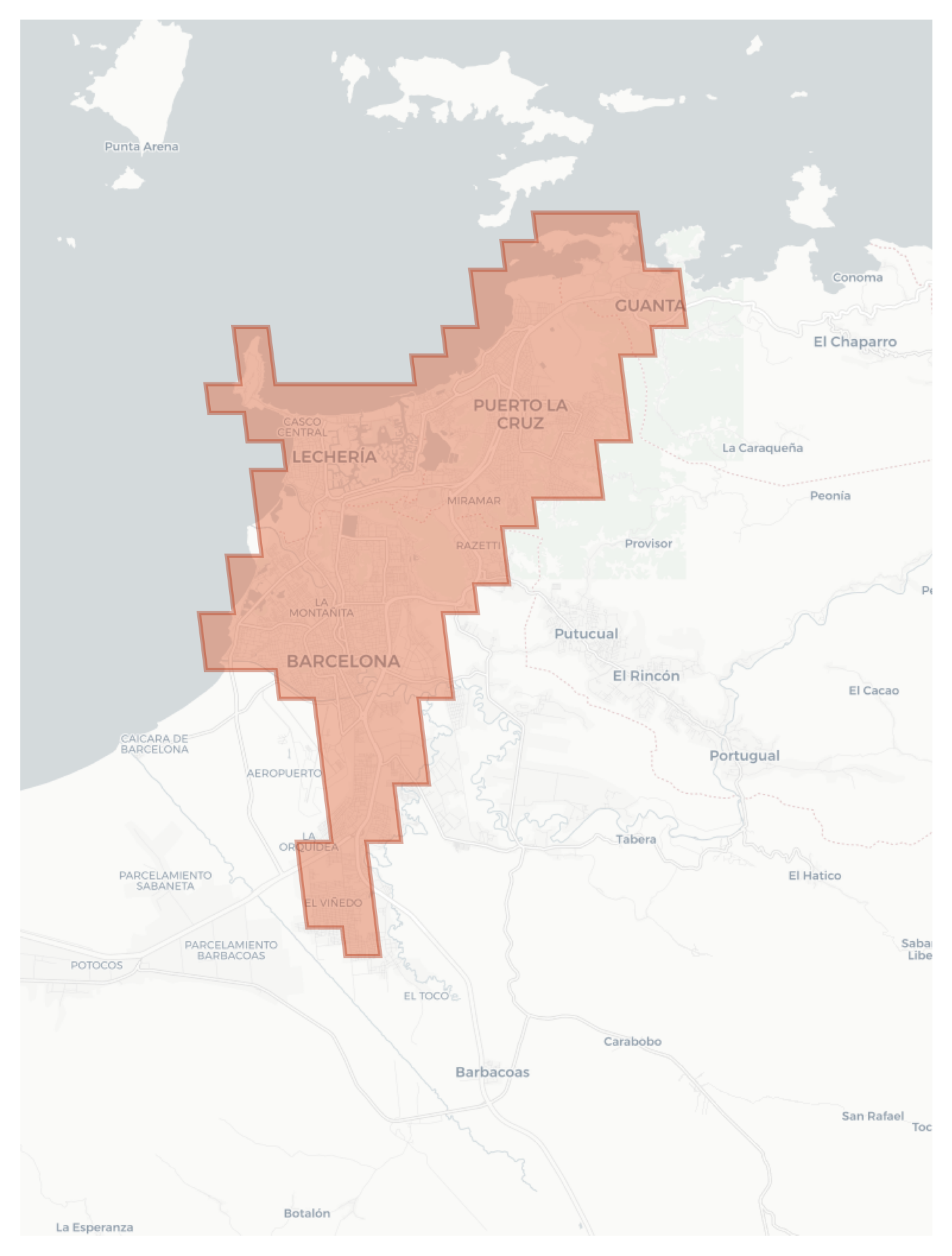 Barcelona geographic map