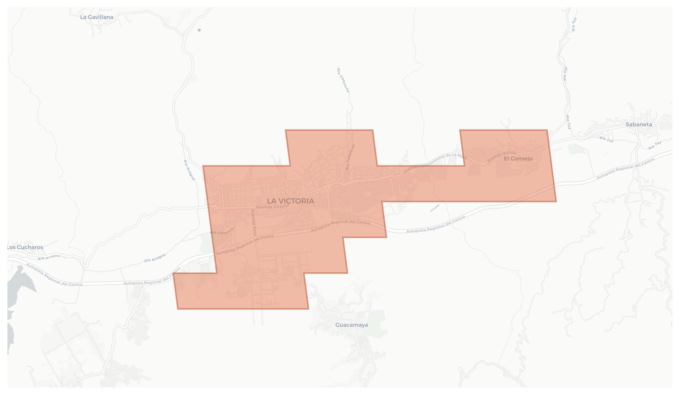 La Victoria geographic map