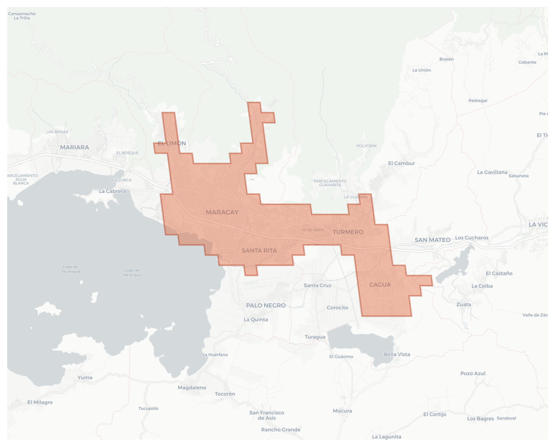 Maracay geographic map