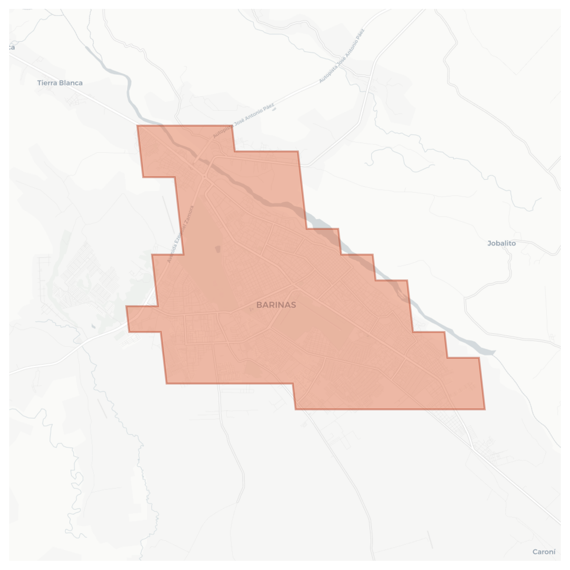 Barinas geographic map
