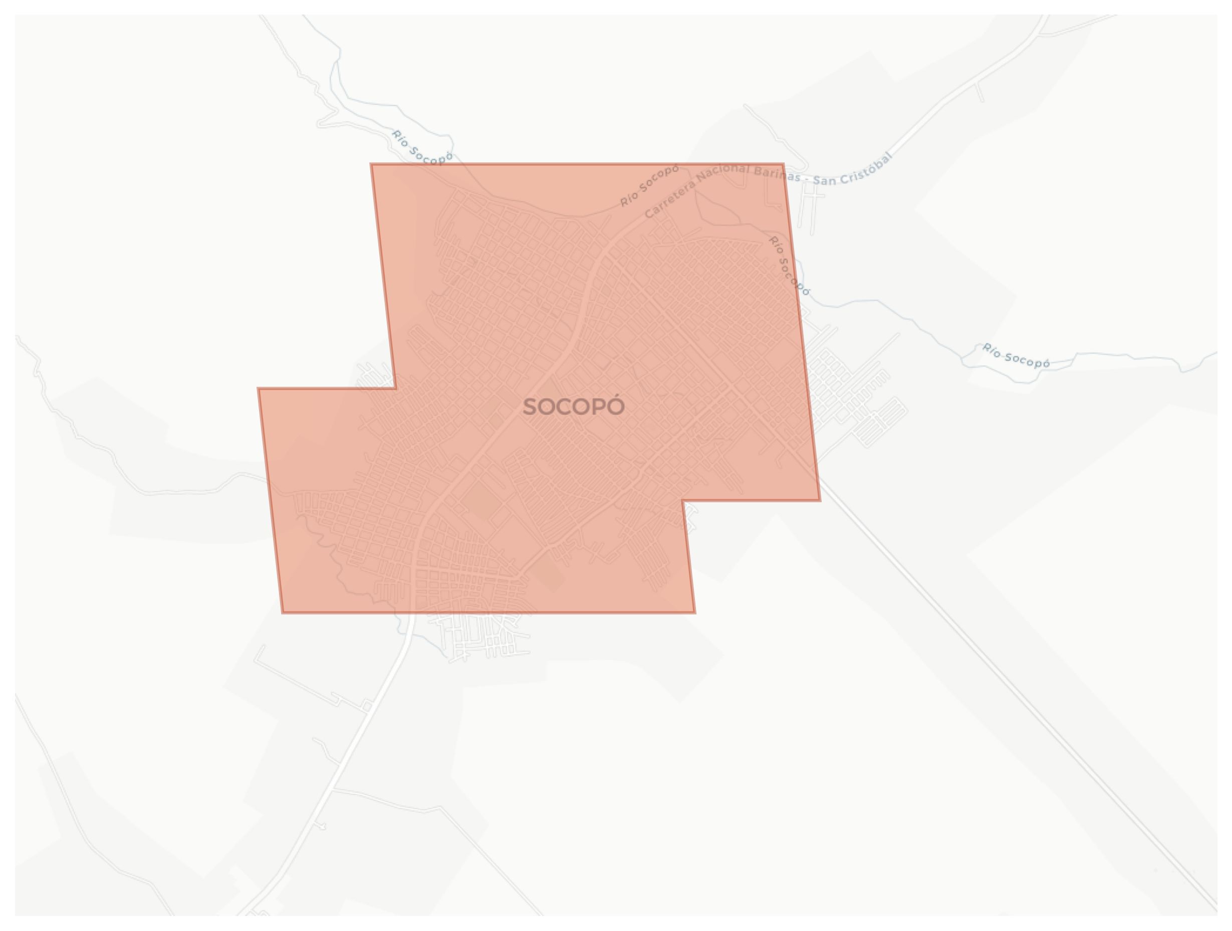 Socopó geographic map