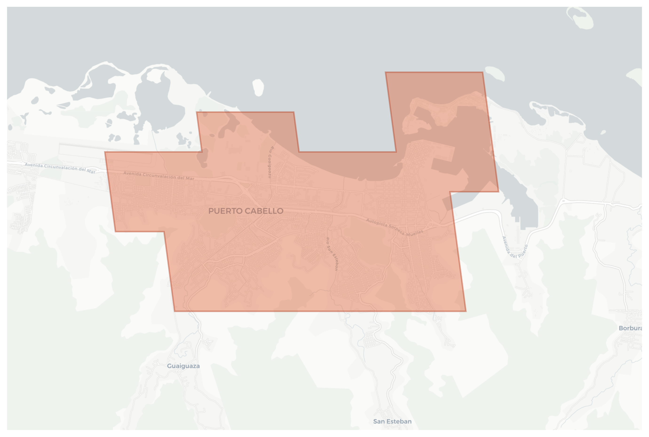 Puerto Cabello geographic map