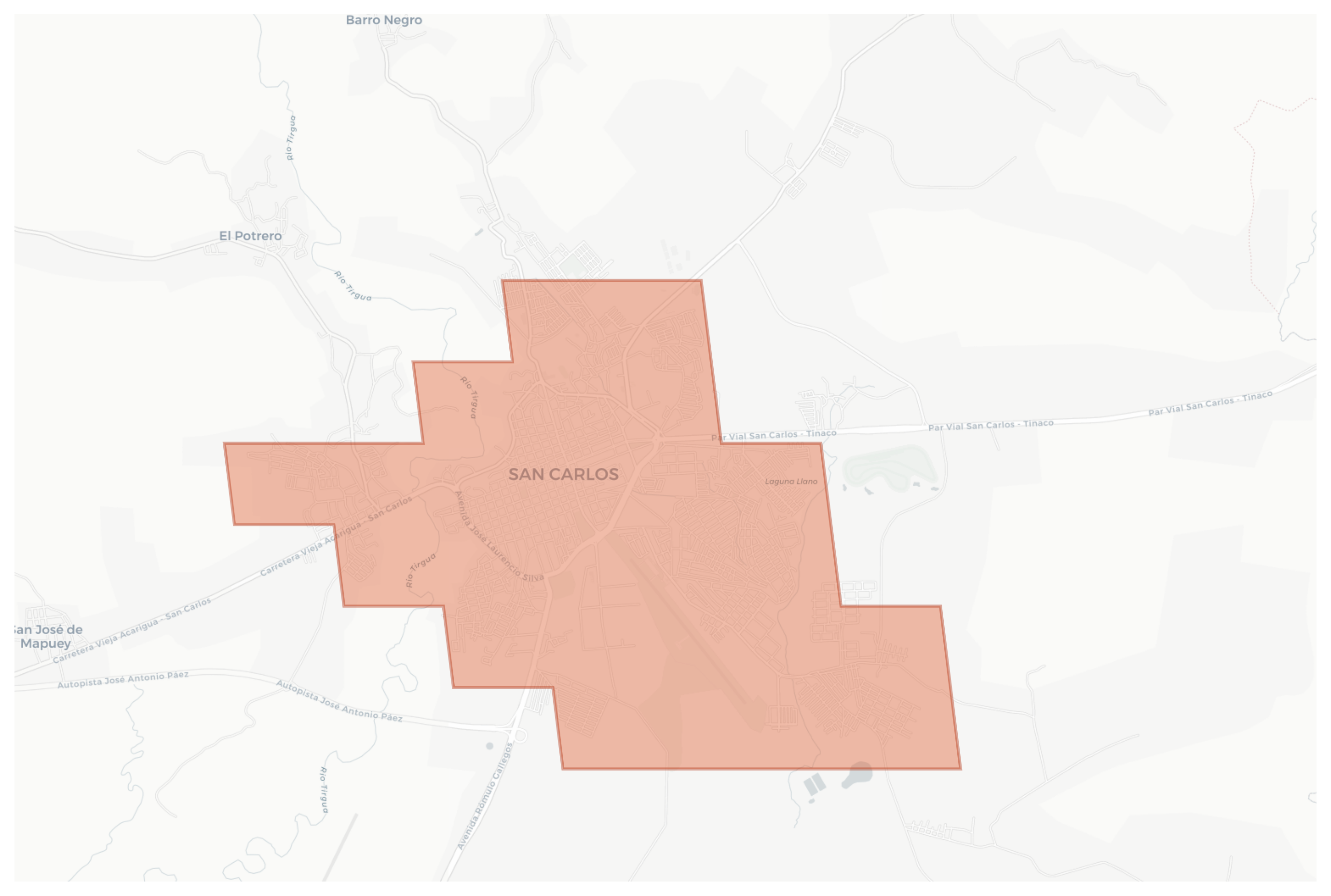 San Carlos geographic map