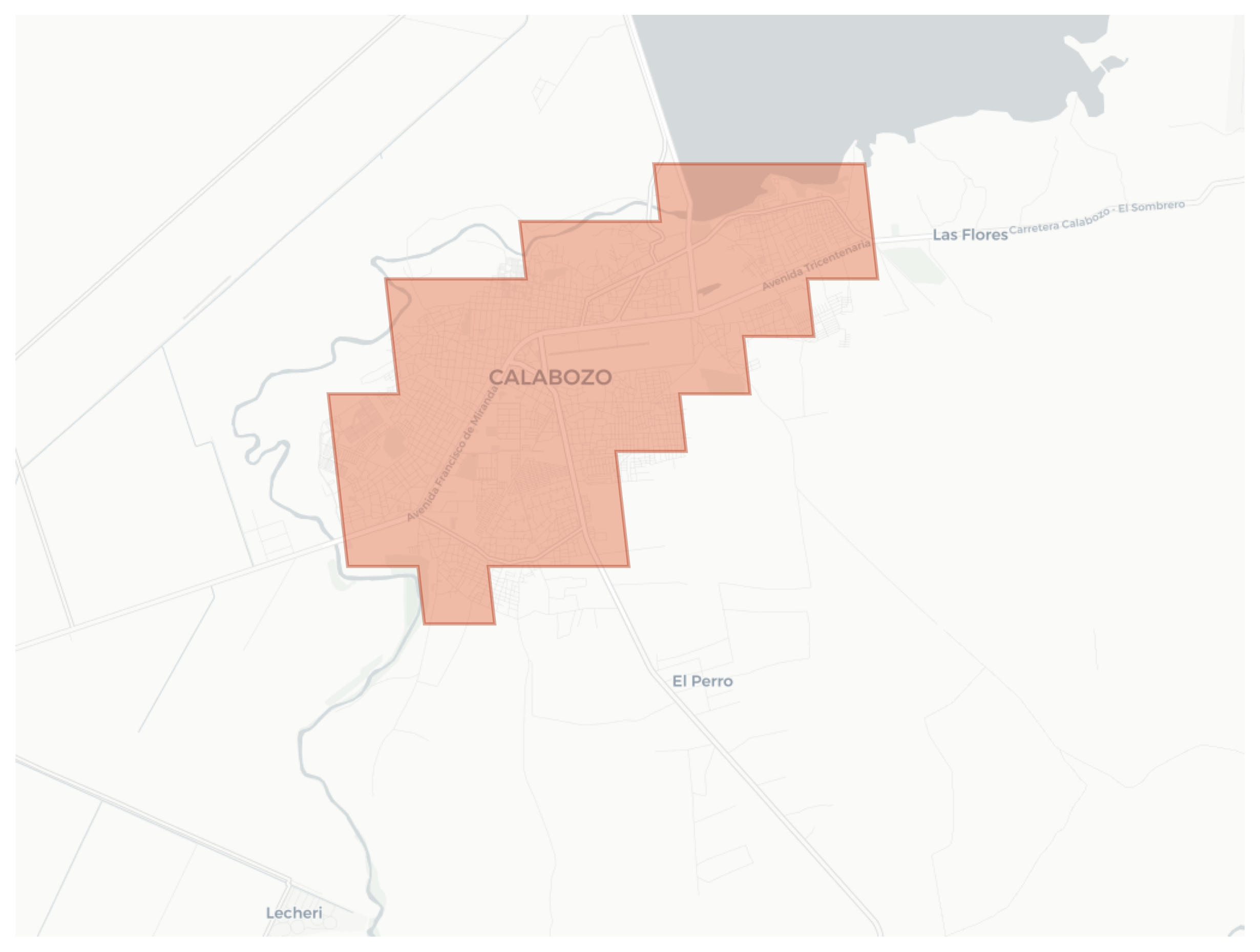 Calabozo geographic map