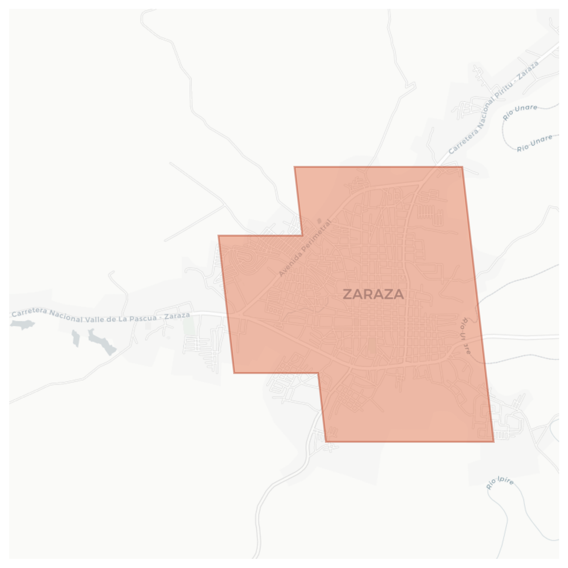 Zaraza geographic map