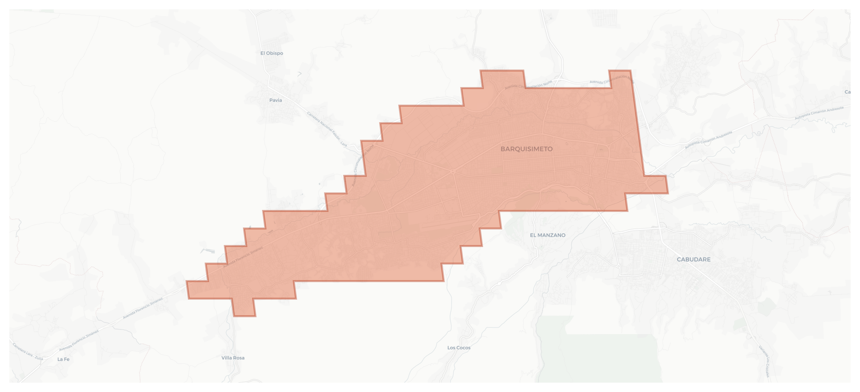 Barquisimeto geographic map
