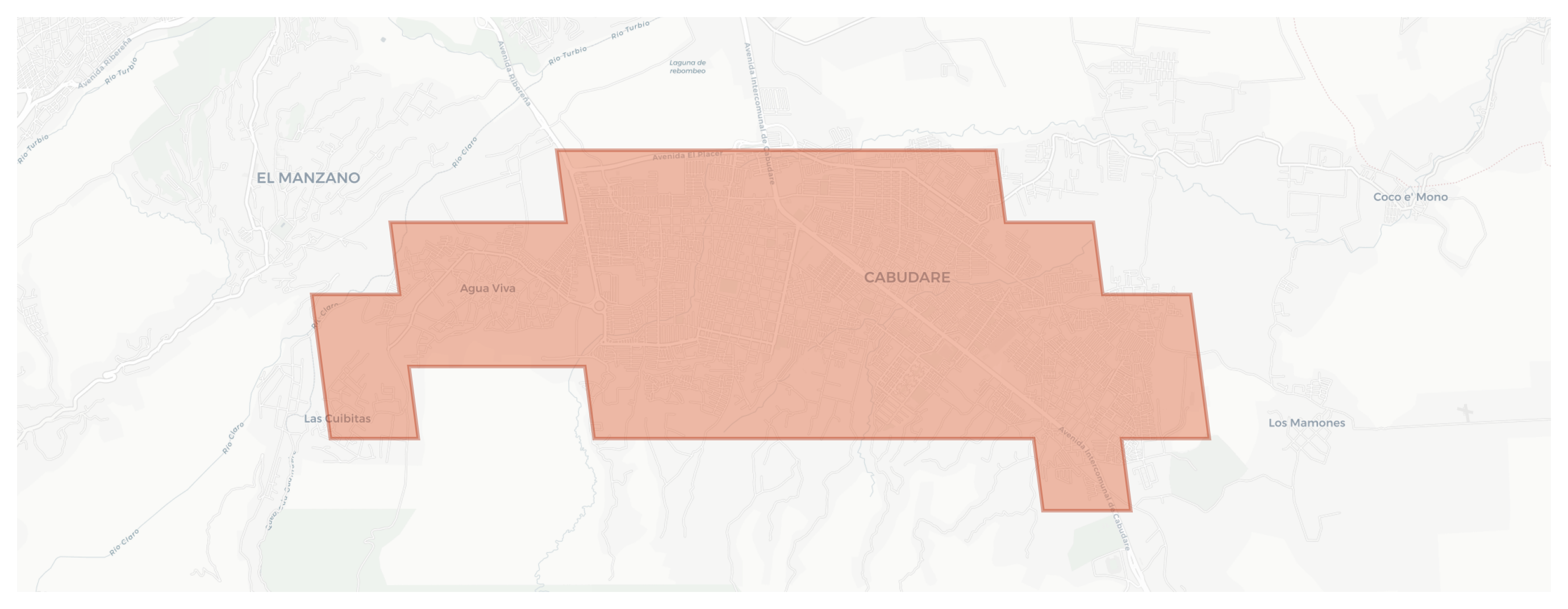 Cabudare geographic map