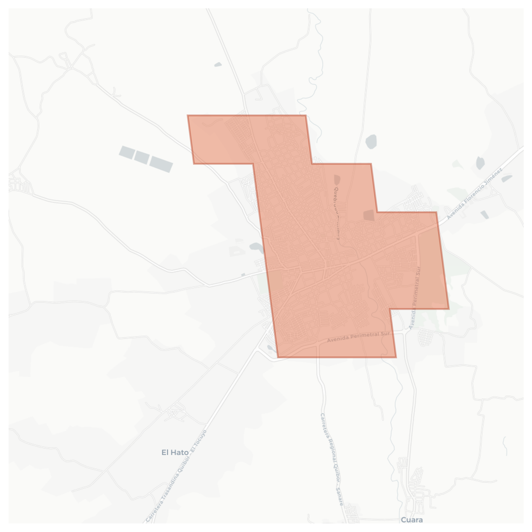 Quíbor geographic map