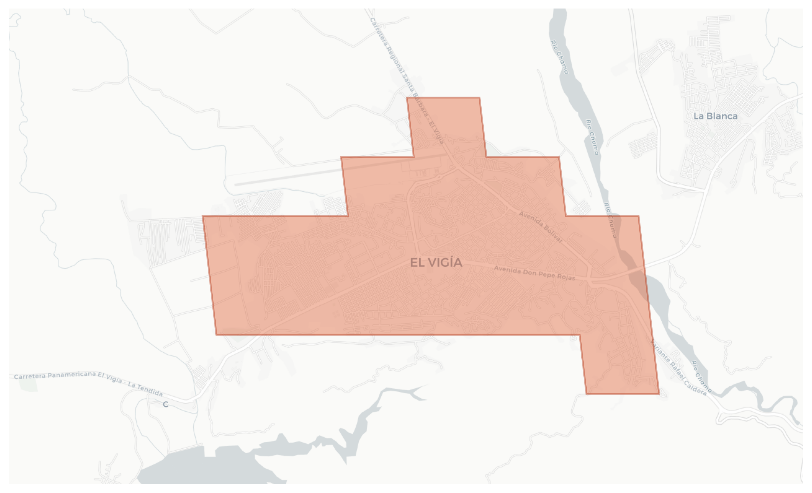 El Vigía geographic map