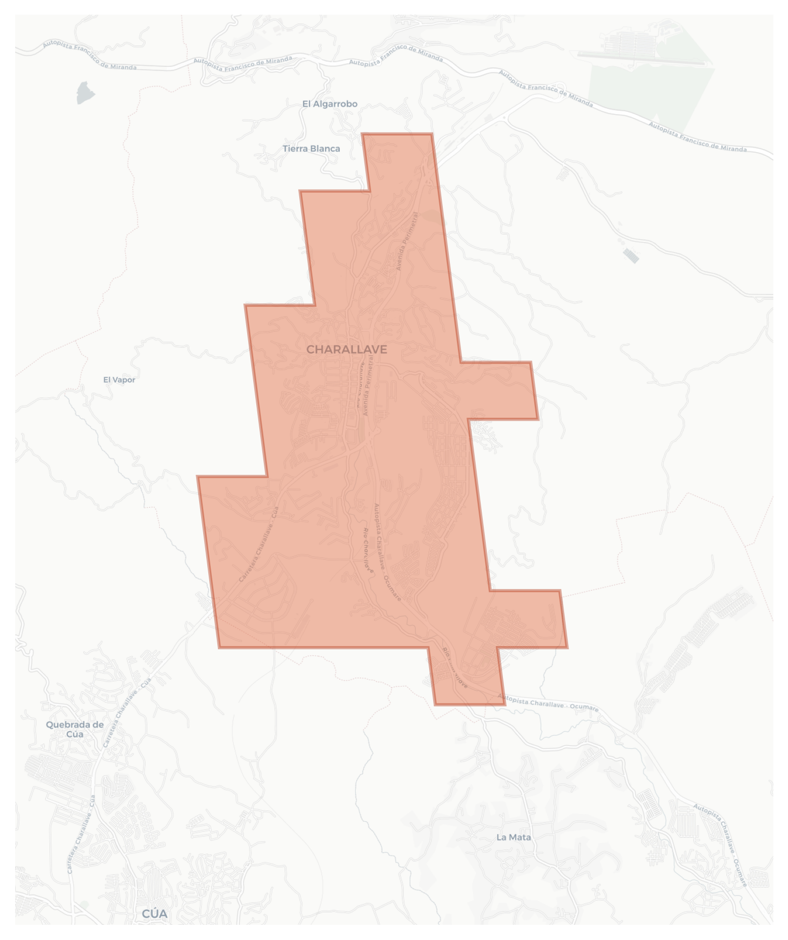 Charallave geographic map