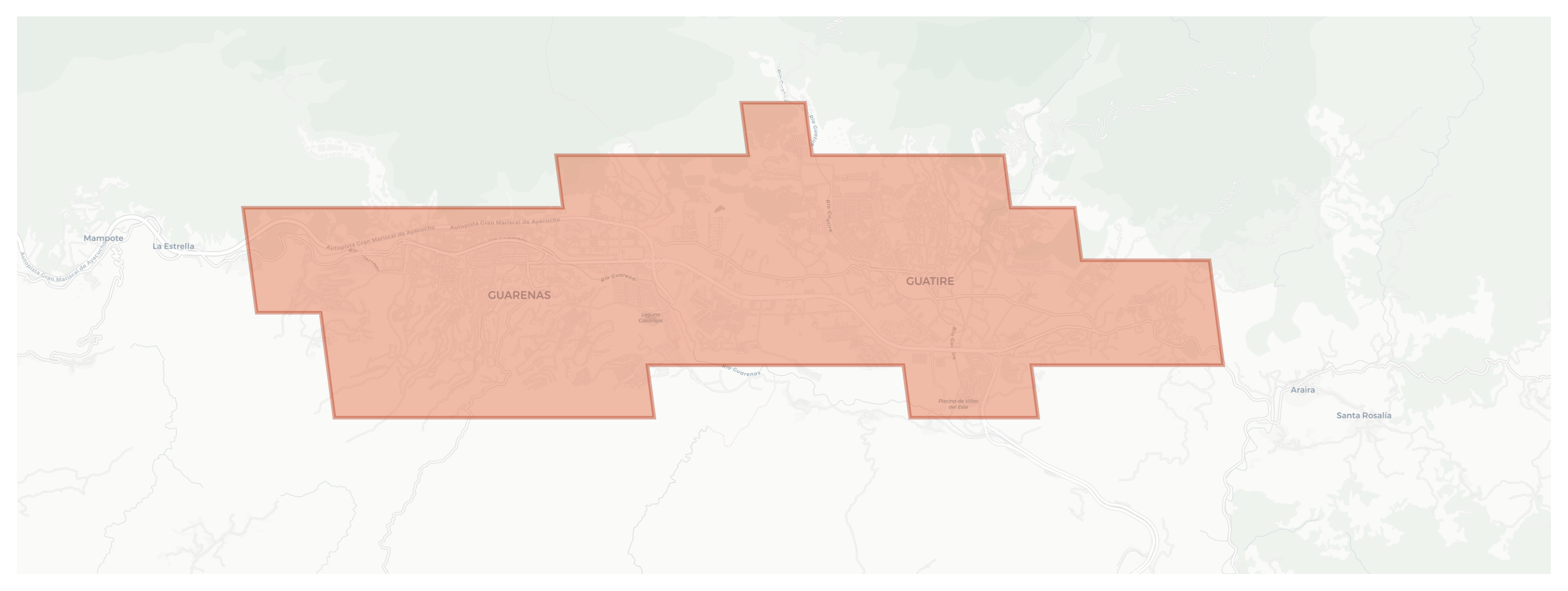Guarenas geographic map
