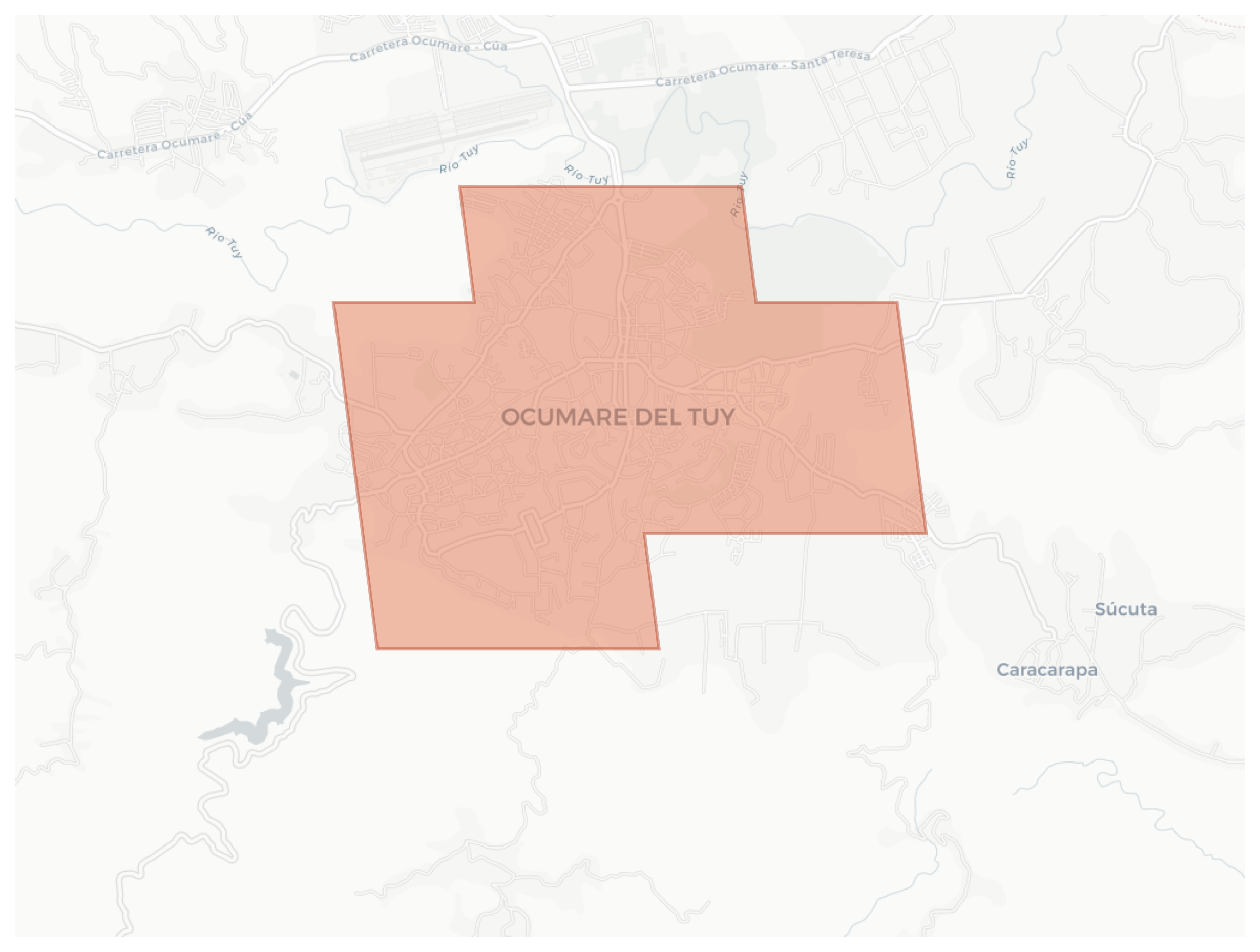 Ocumare del Tuy geographic map