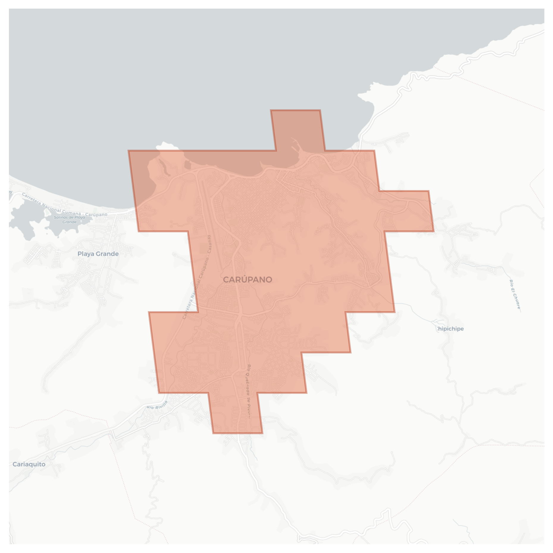 Carúpano geographic map
