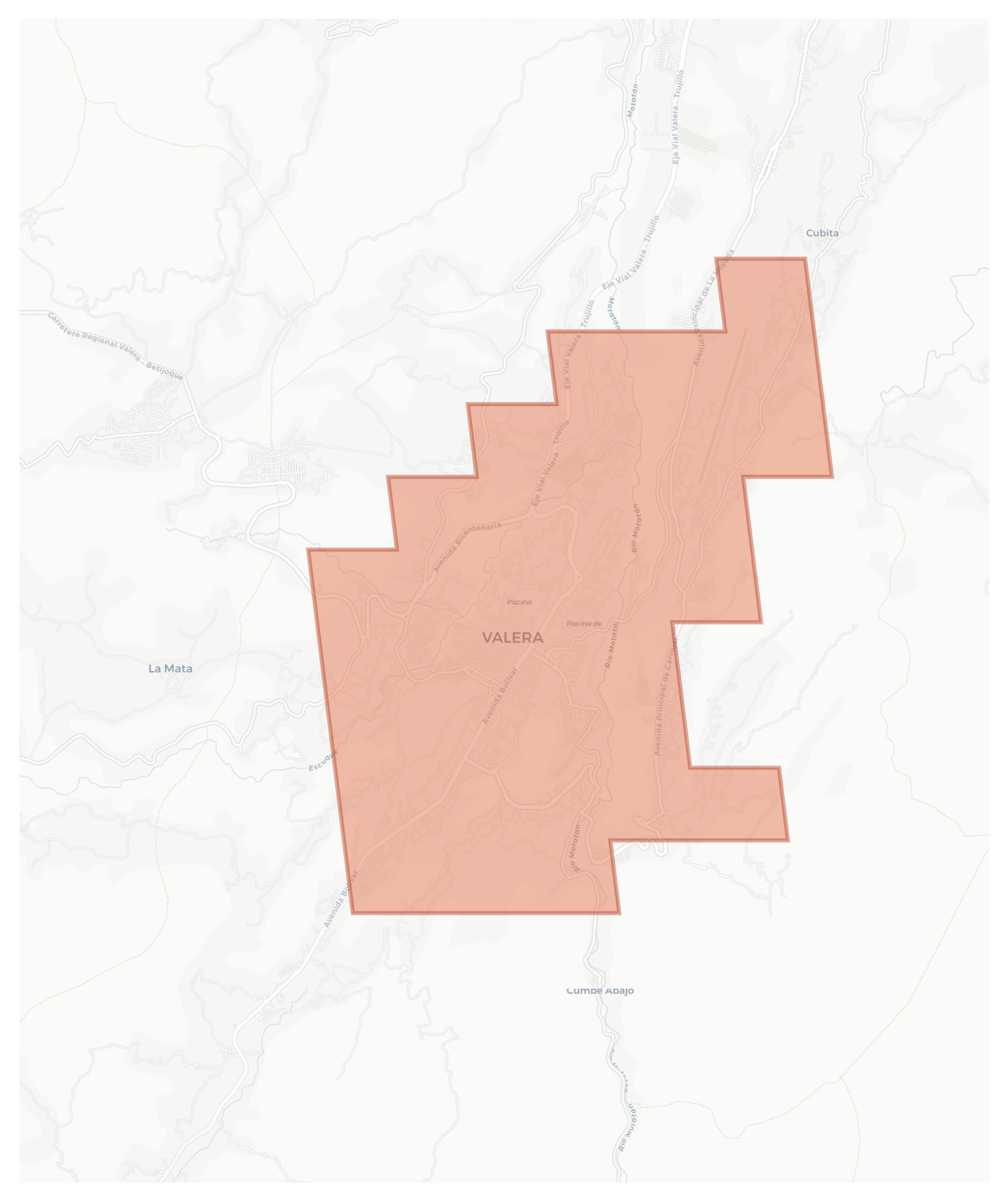 Valera geographic map