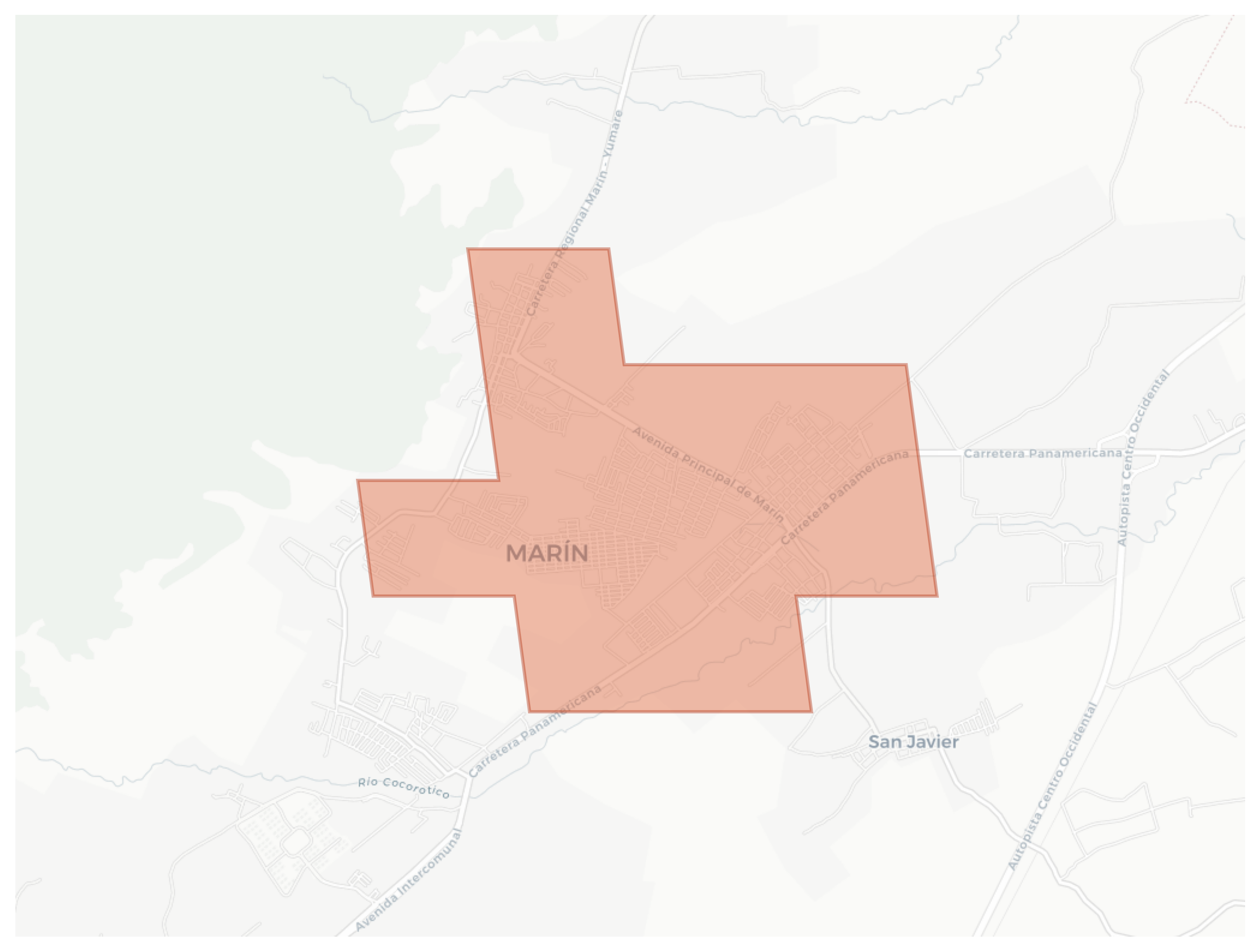 Marín geographic map