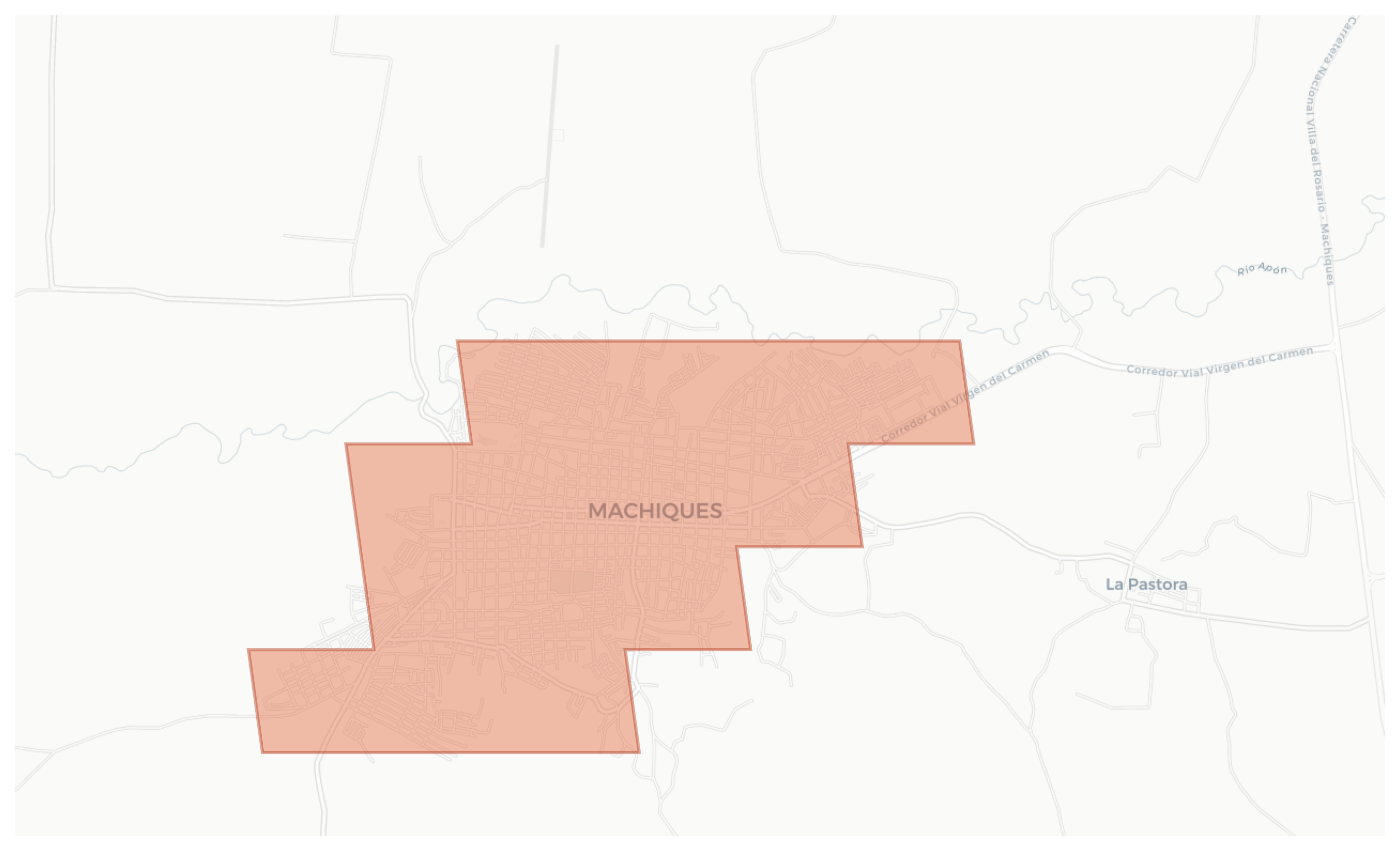 Machiques geographic map