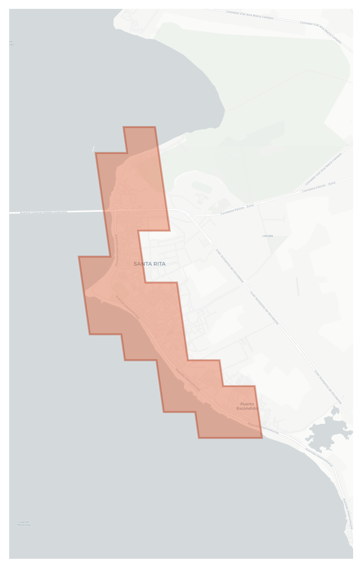 Puerto Escondido geographic map