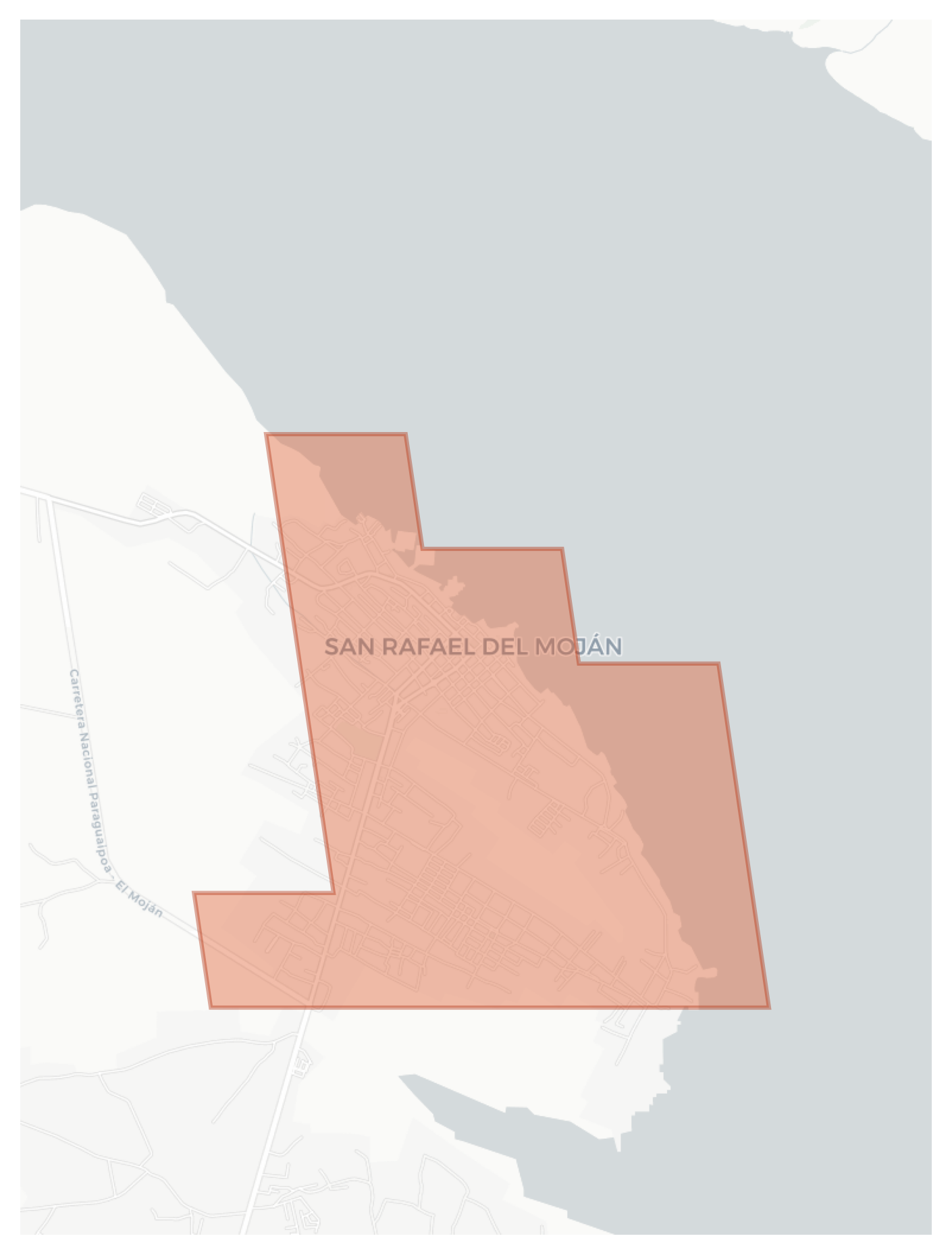 San Rafael del Moján geographic map
