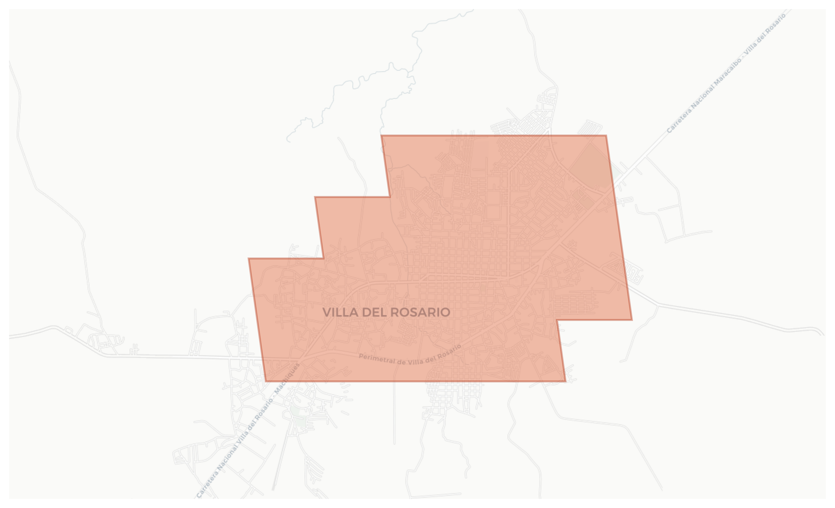 Villa del Rosario geographic map