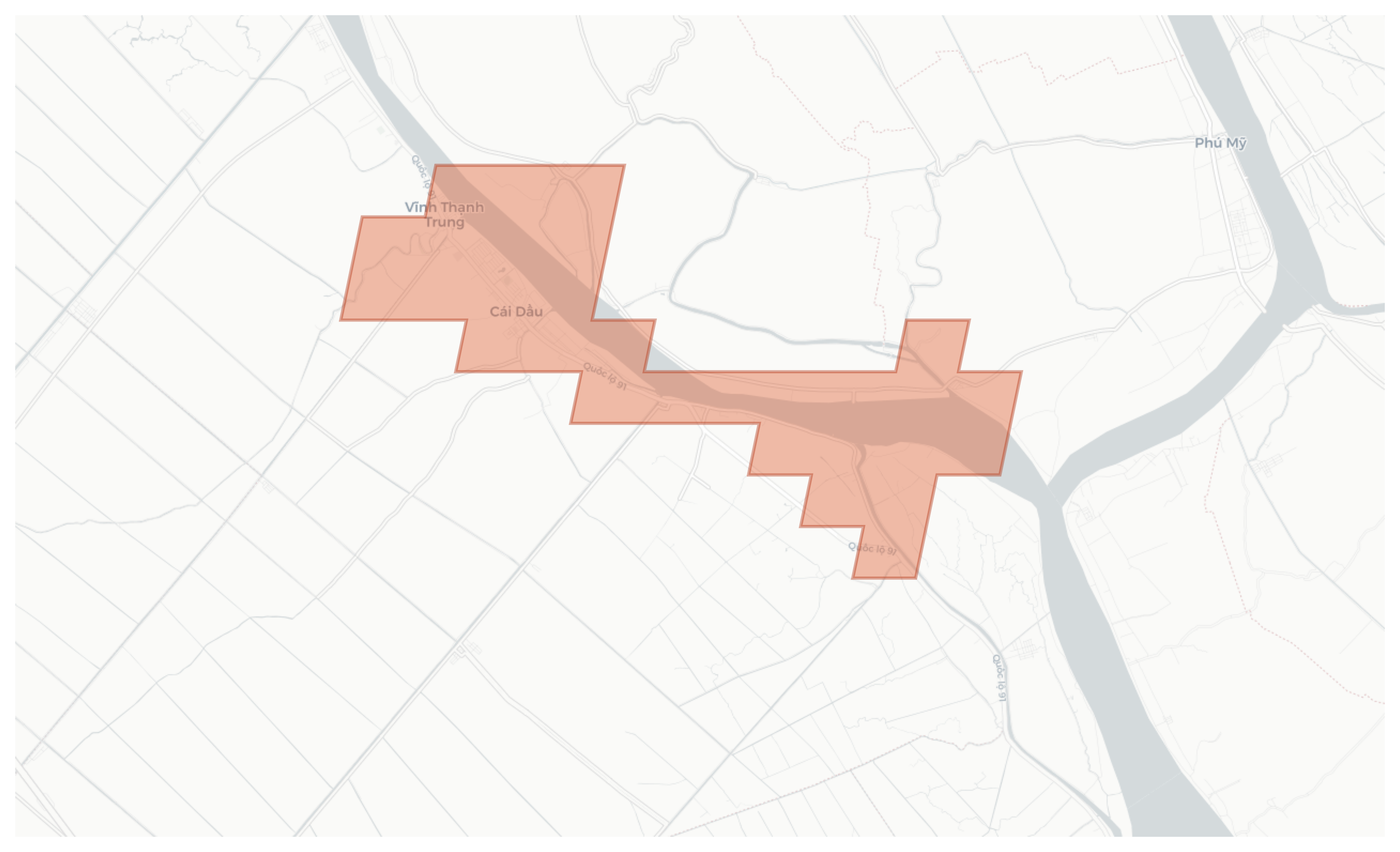 Cái Dầu geographic map