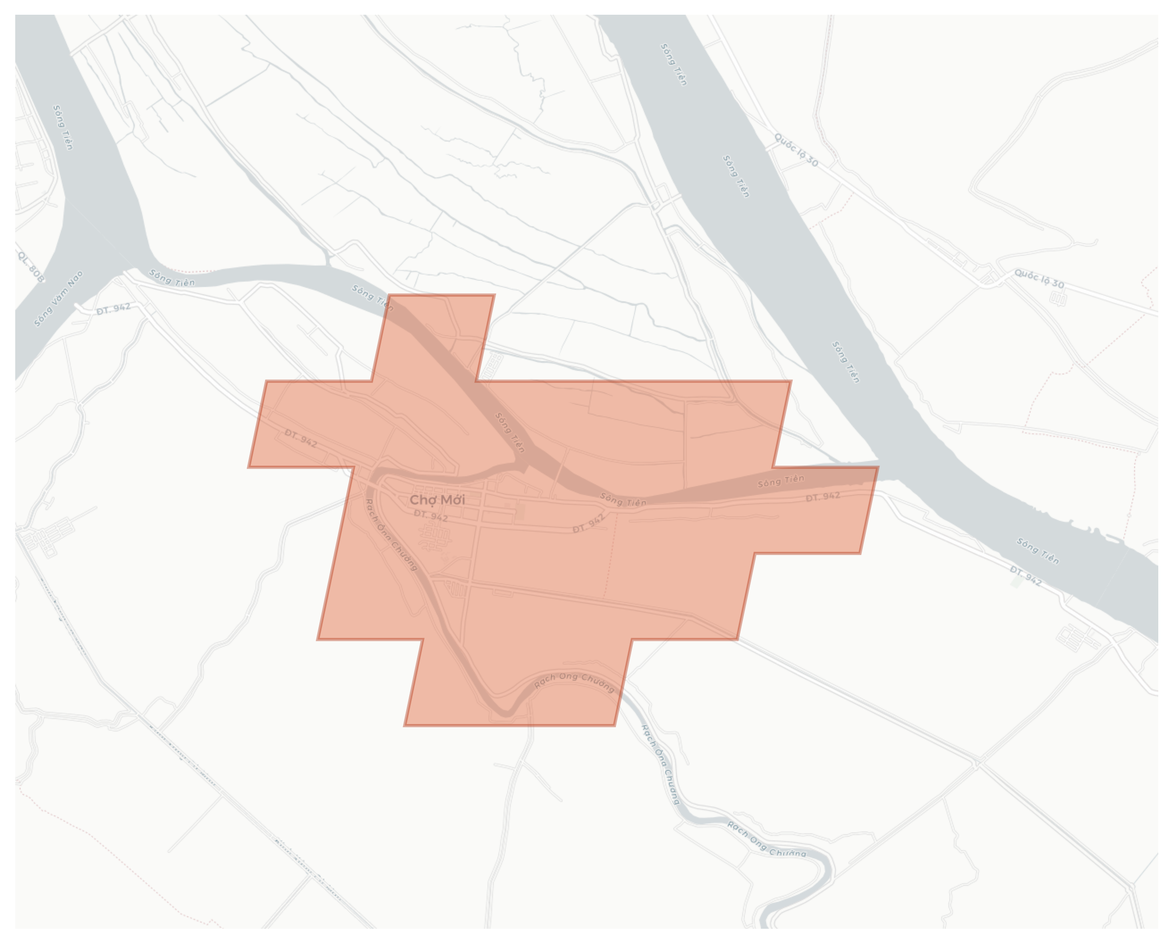 Chợ Mới geographic map