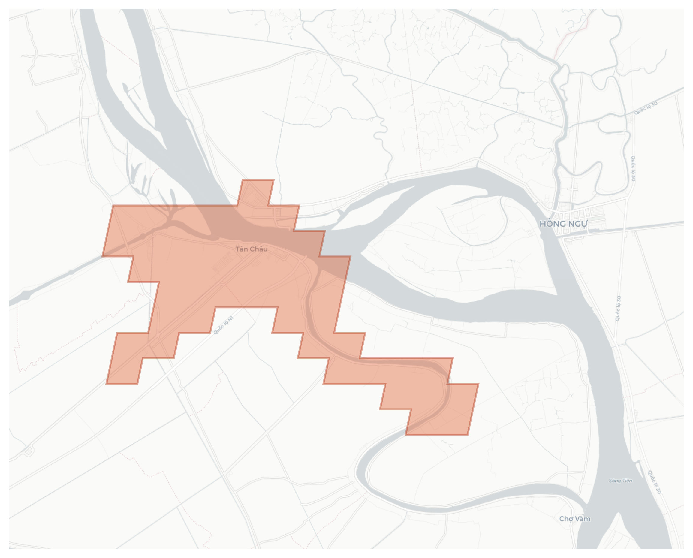 Tân Châu geographic map