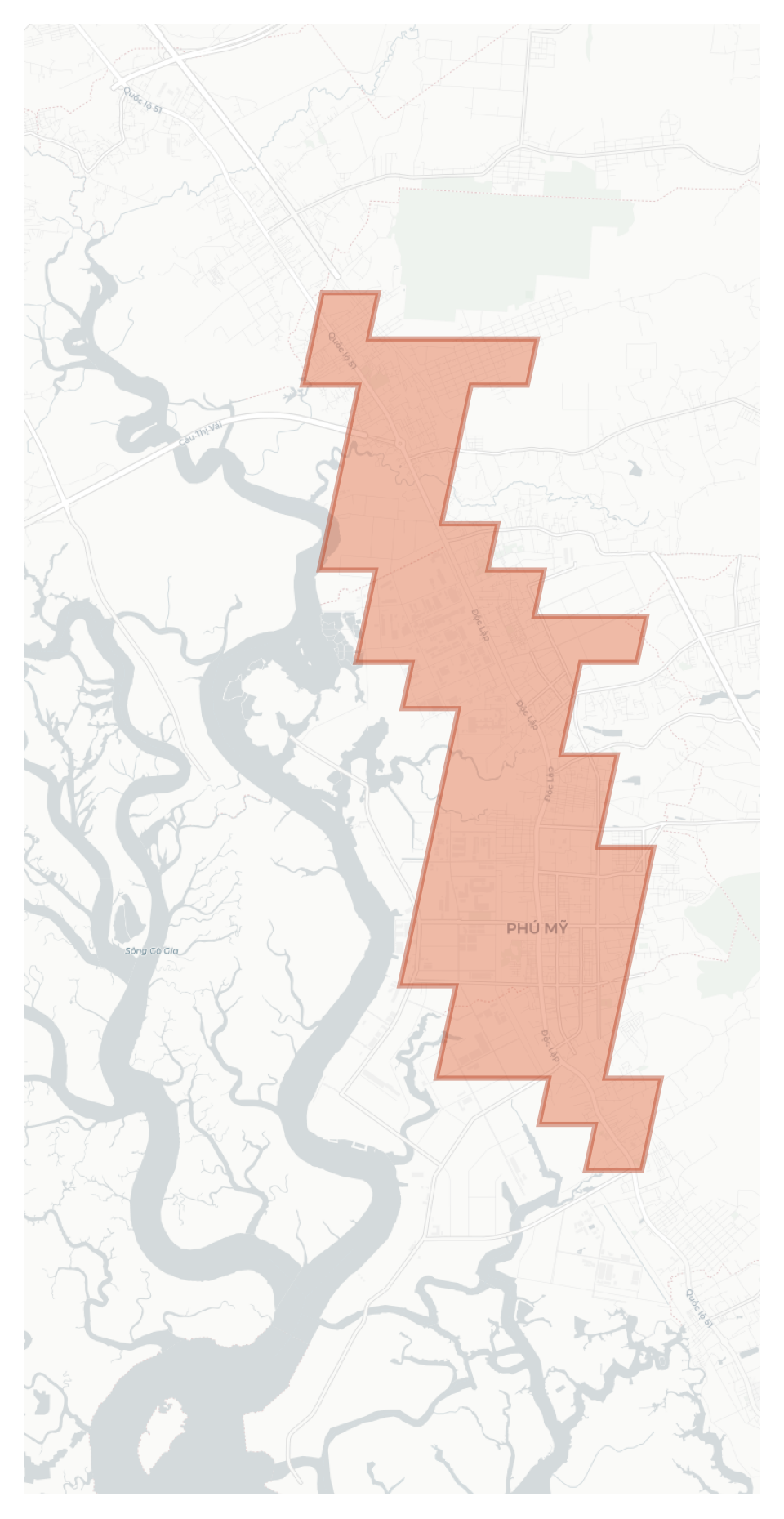 Phú Mỹ geographic map