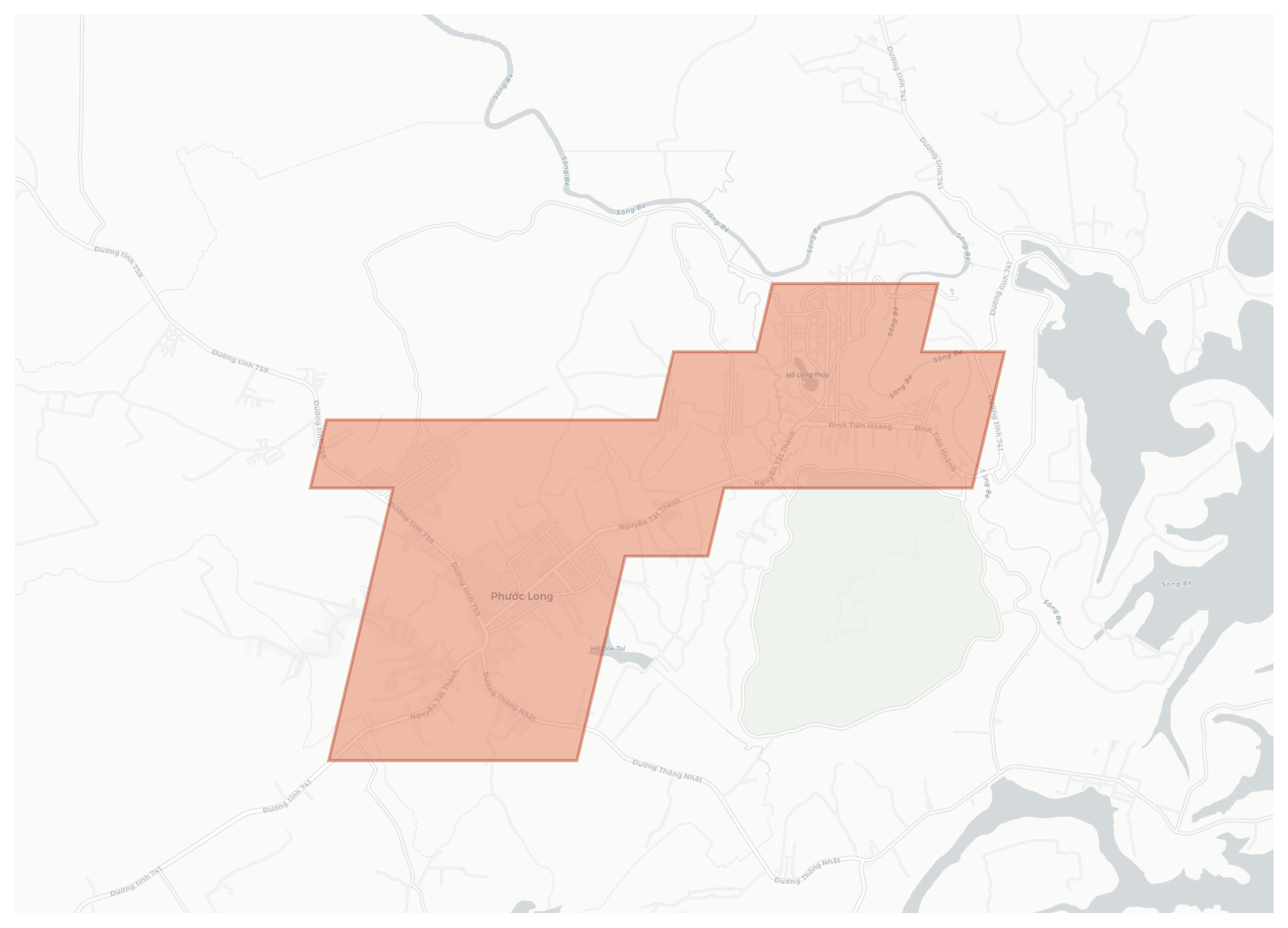 Phuoc Long geographic map