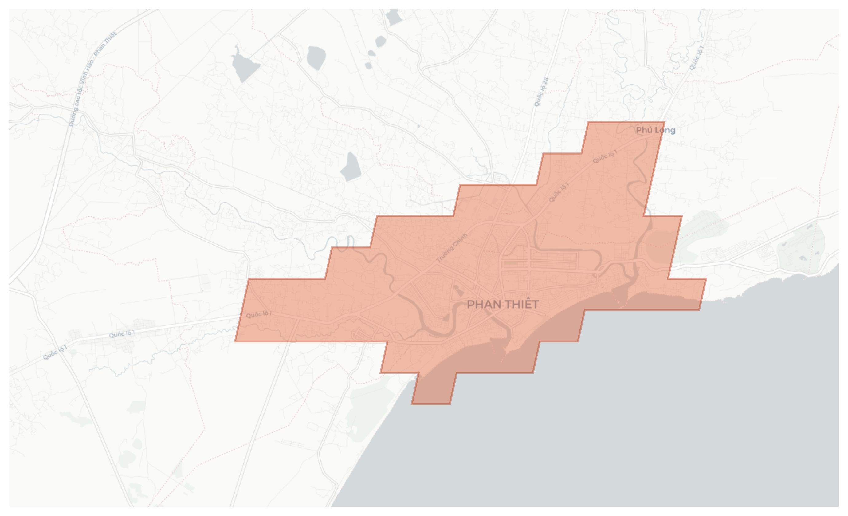 Phan Thiết geographic map