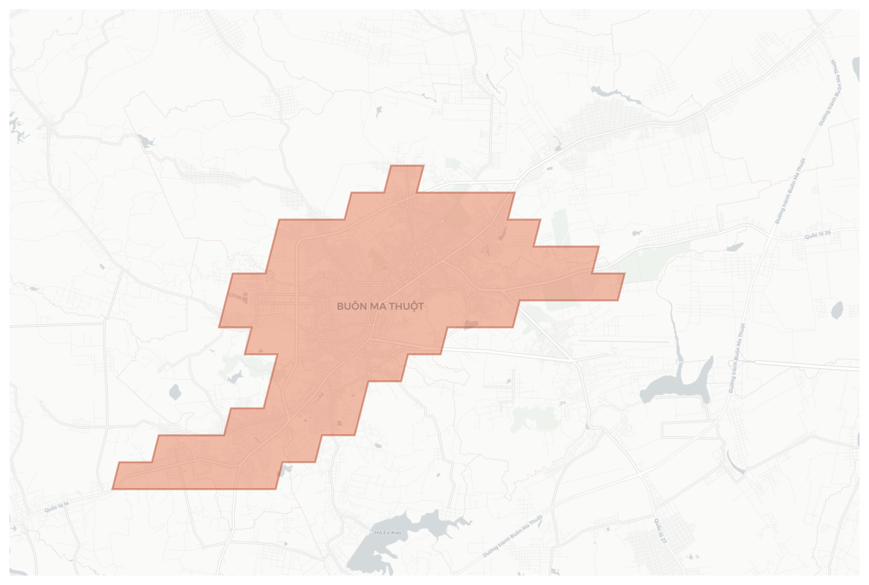 Buôn Ma Thuột geographic map