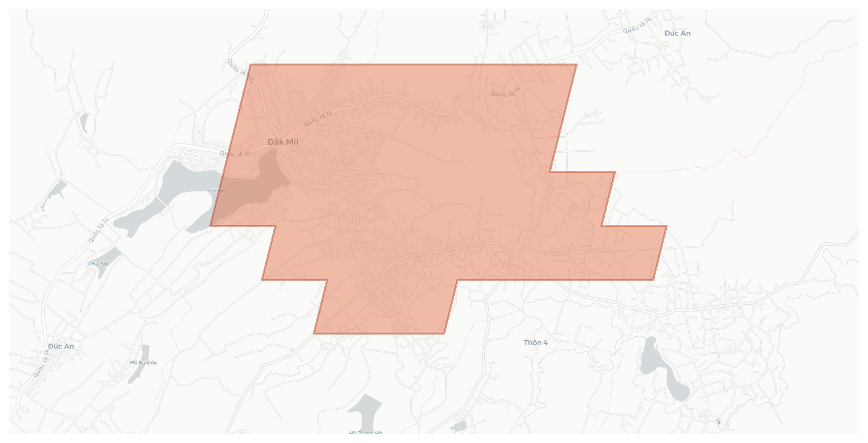 Đăk Mil geographic map