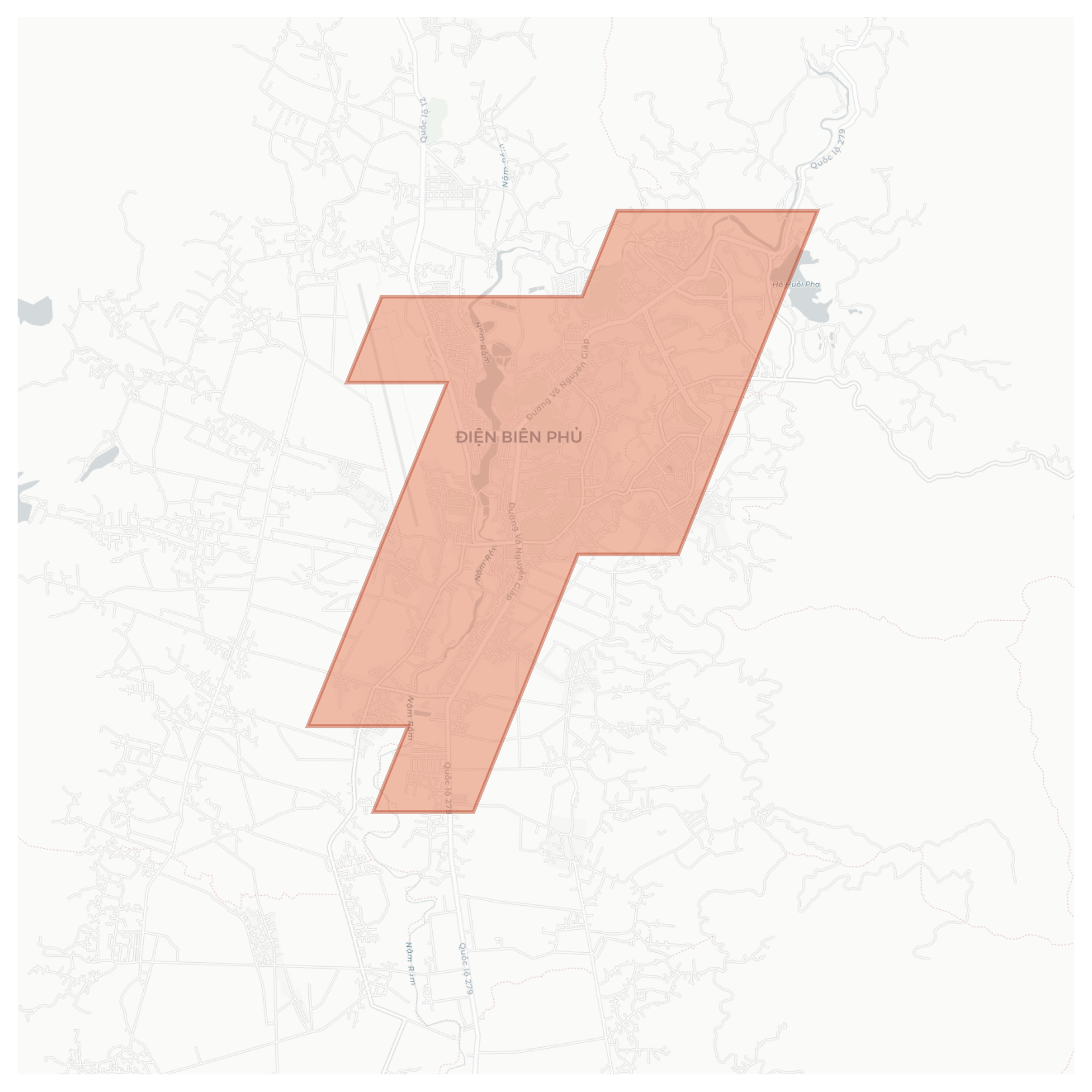 Điện Biên Phủ geographic map