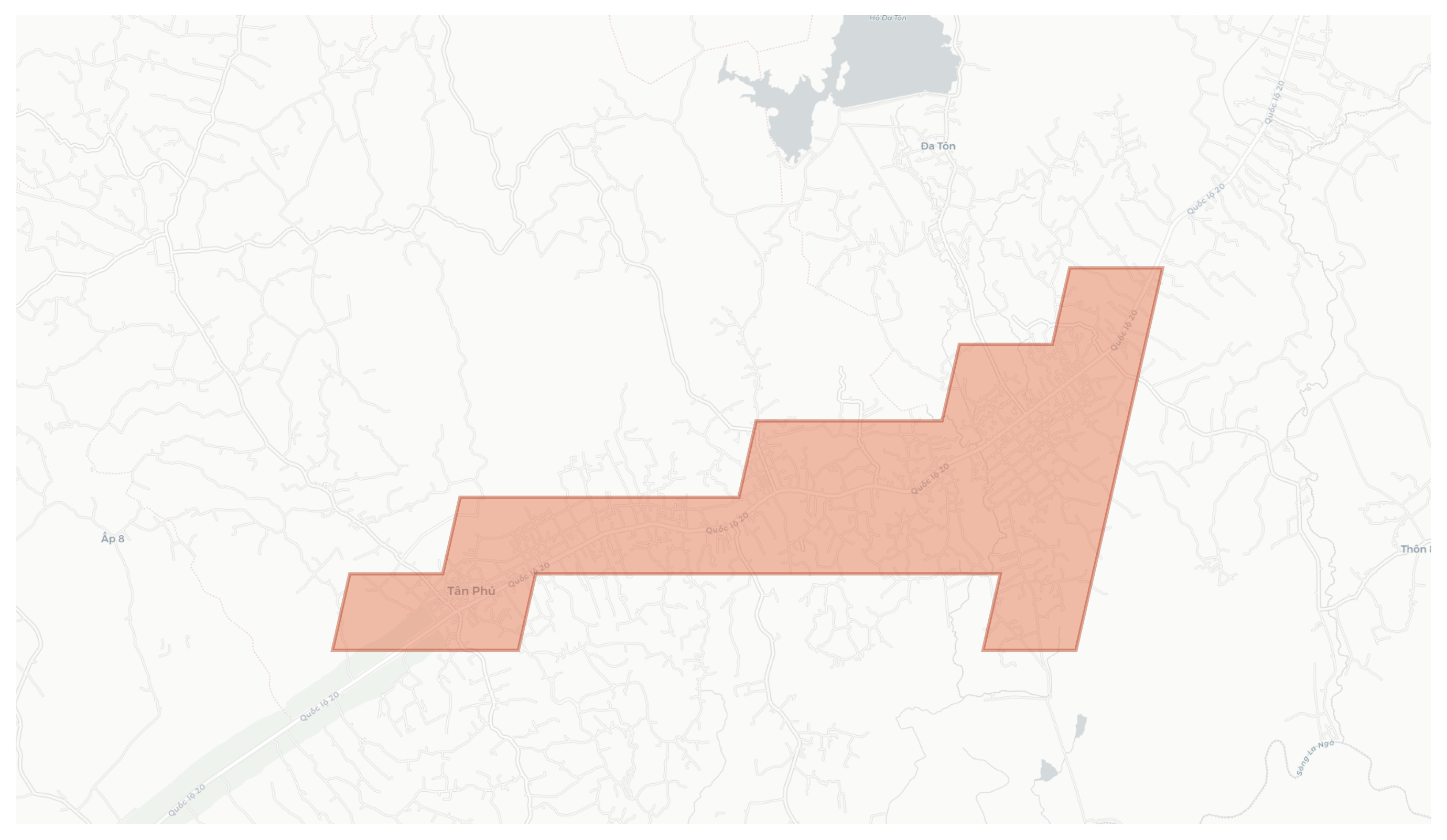 Tân Phú geographic map