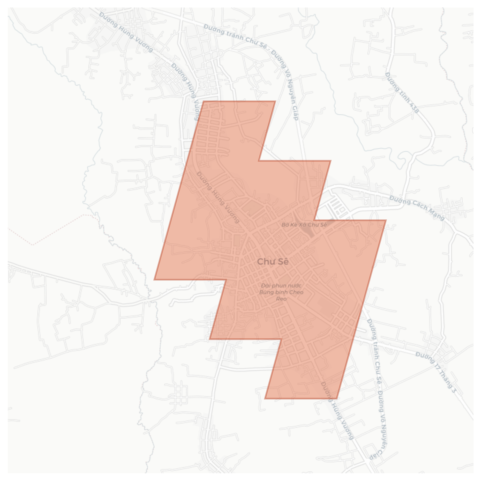 Chư Sê geographic map