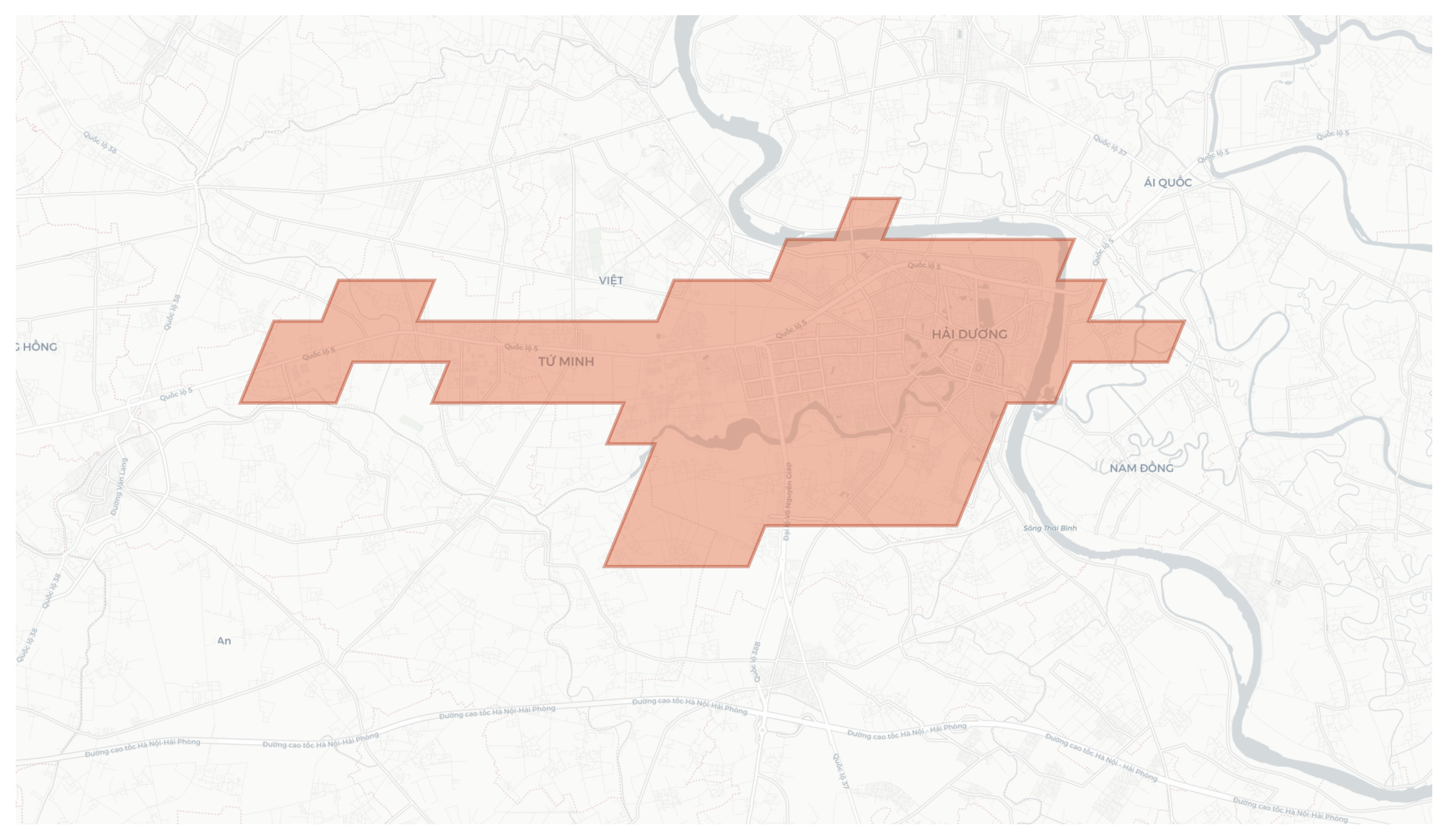 Hải Dương geographic map
