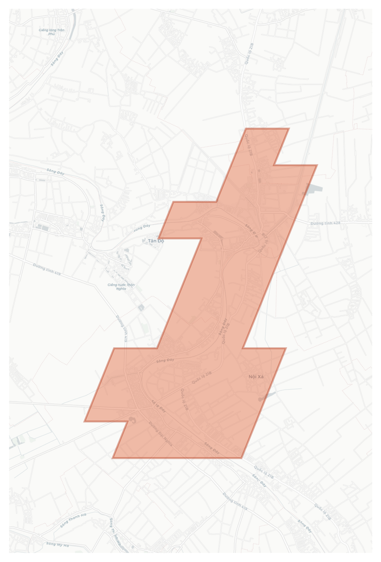 Đại Nghĩa geographic map