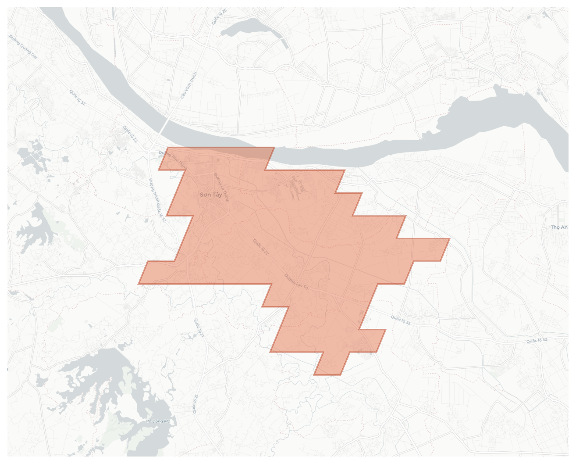 Sơn Tây geographic map