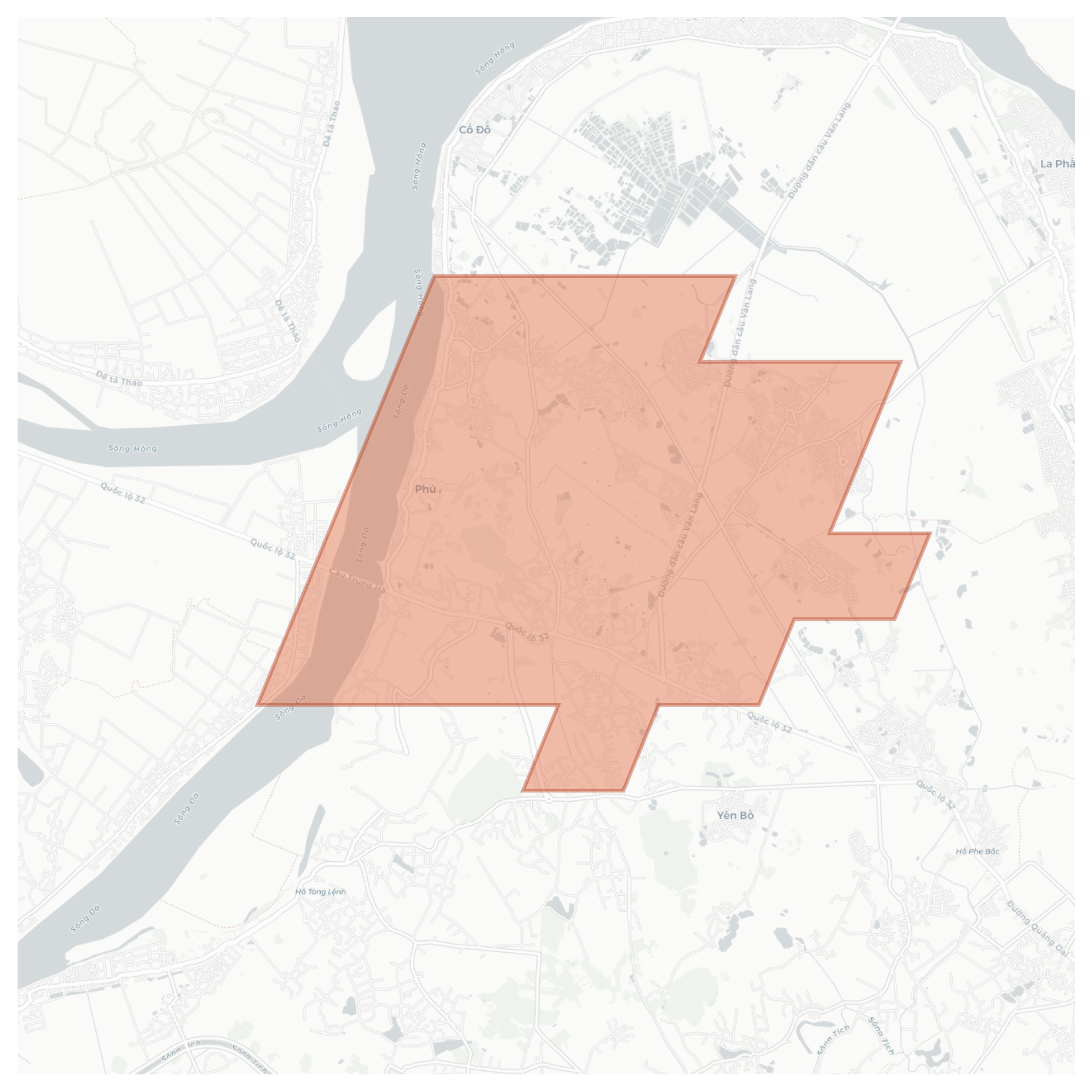 Trung Hà geographic map